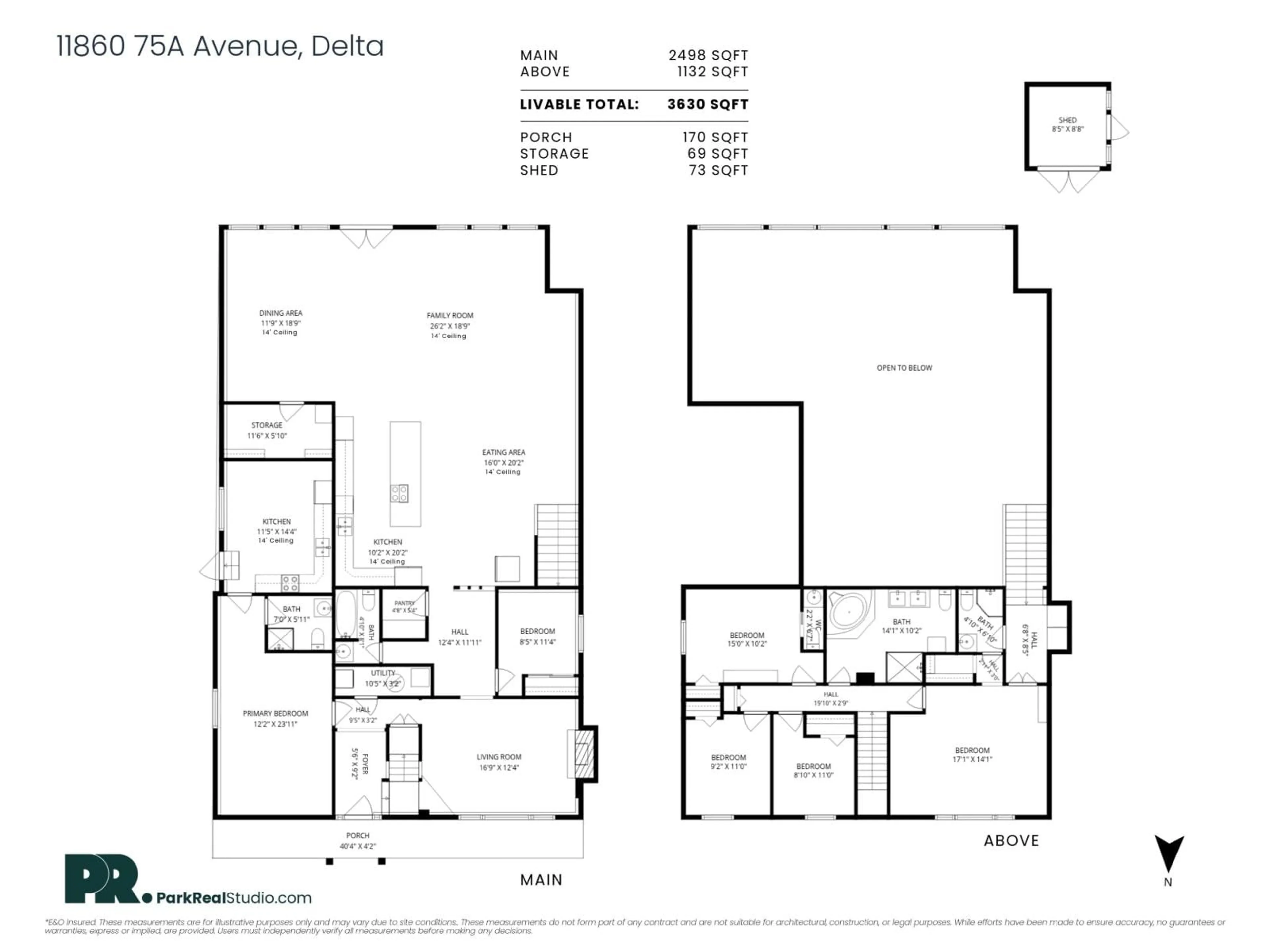 Floor plan for 11860 75A AVENUE, Delta British Columbia V4C1J9