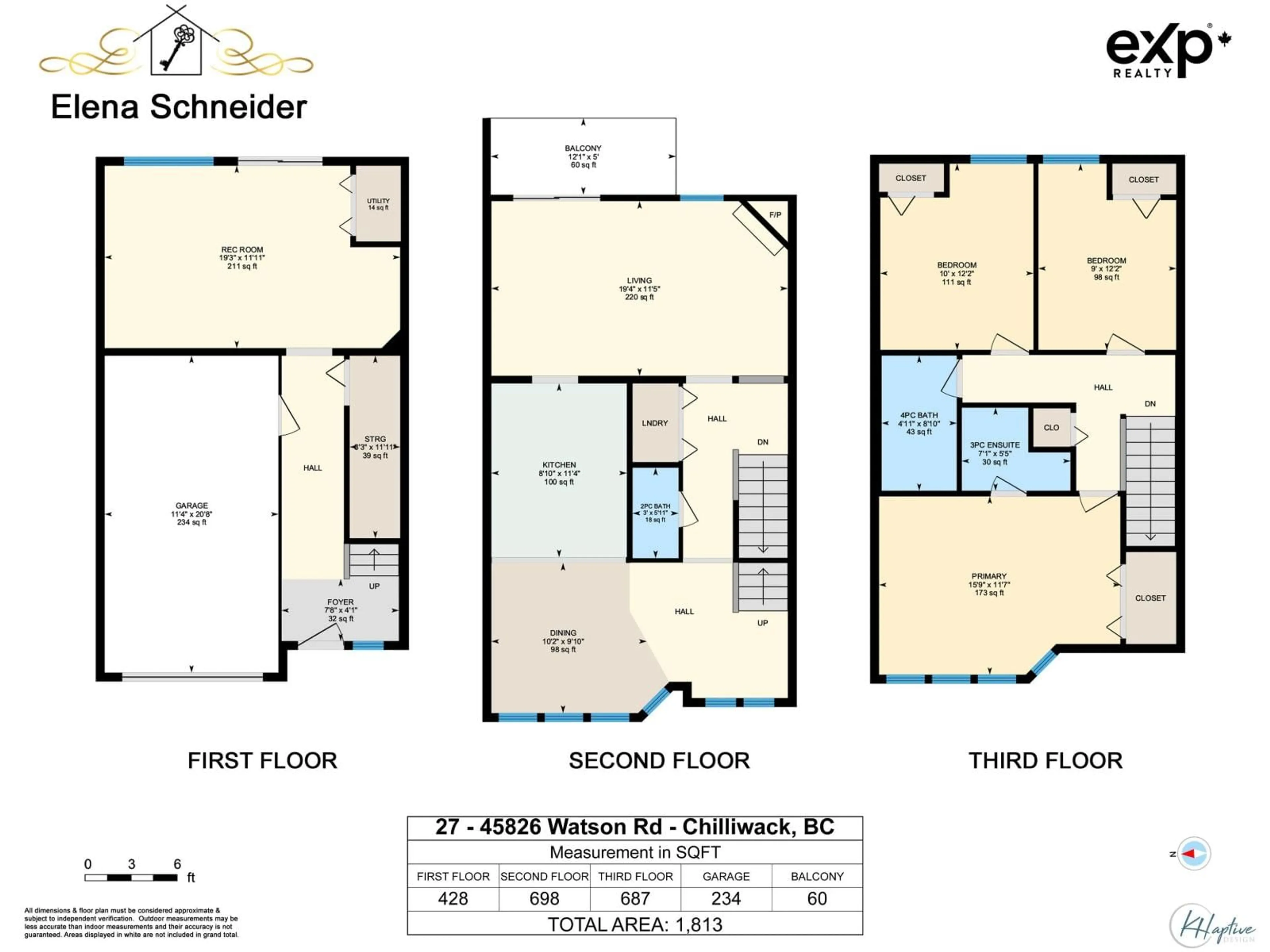Floor plan for 27 - 45286 WATSON ROAD, Chilliwack British Columbia V2R3J4
