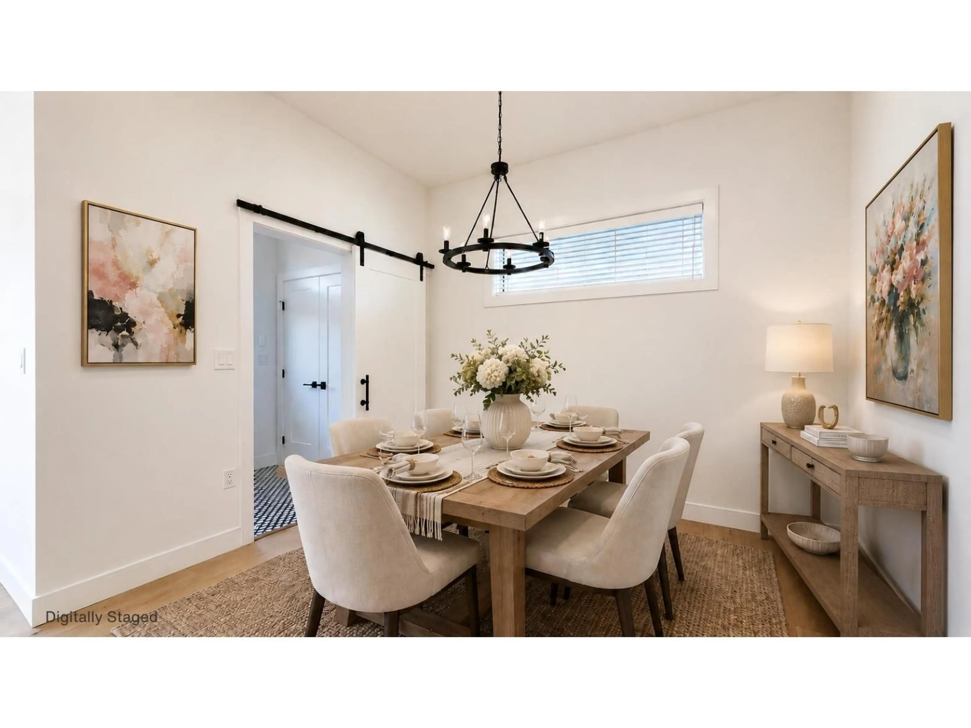 Dining room, wood/laminate floor for 19664 76A AVENUE, Langley British Columbia V2Y3V3