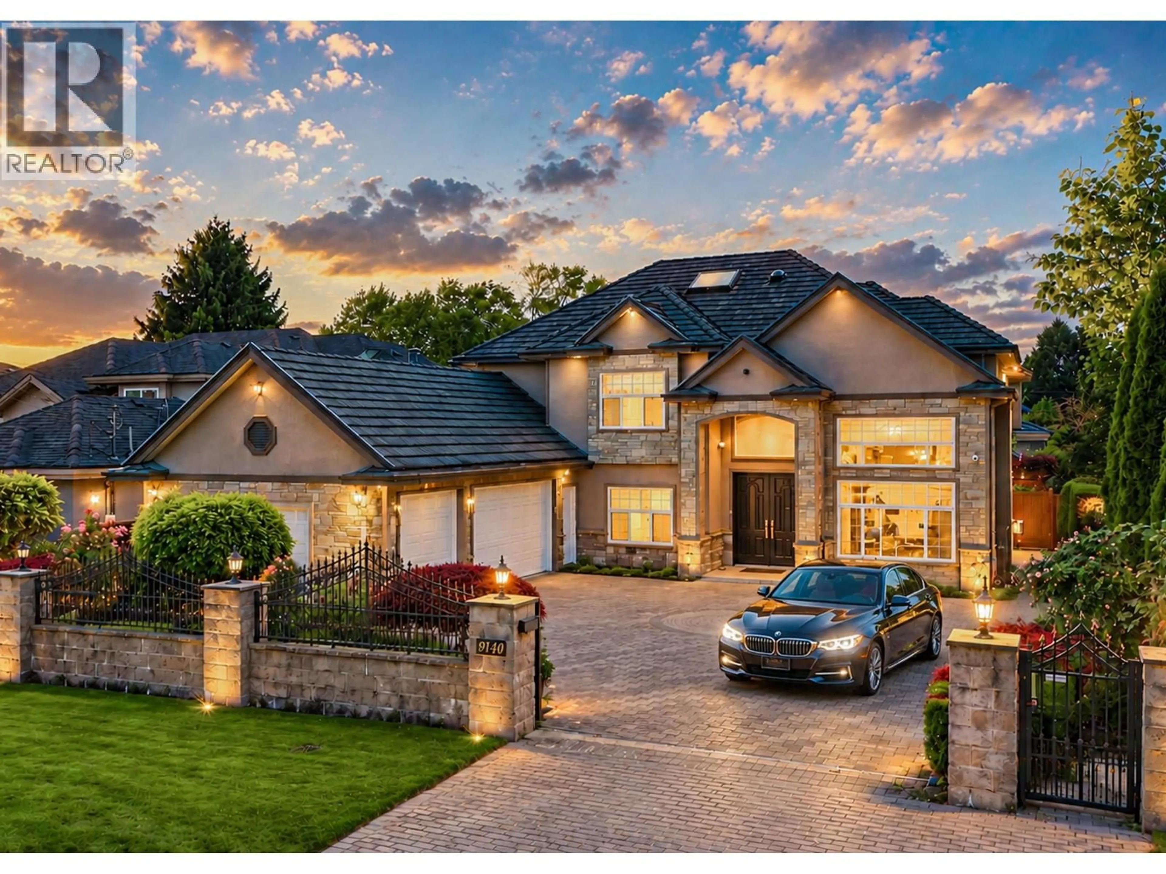 Home with brick exterior material, street for 9140 DIAMOND ROAD, Richmond British Columbia V7E1P3
