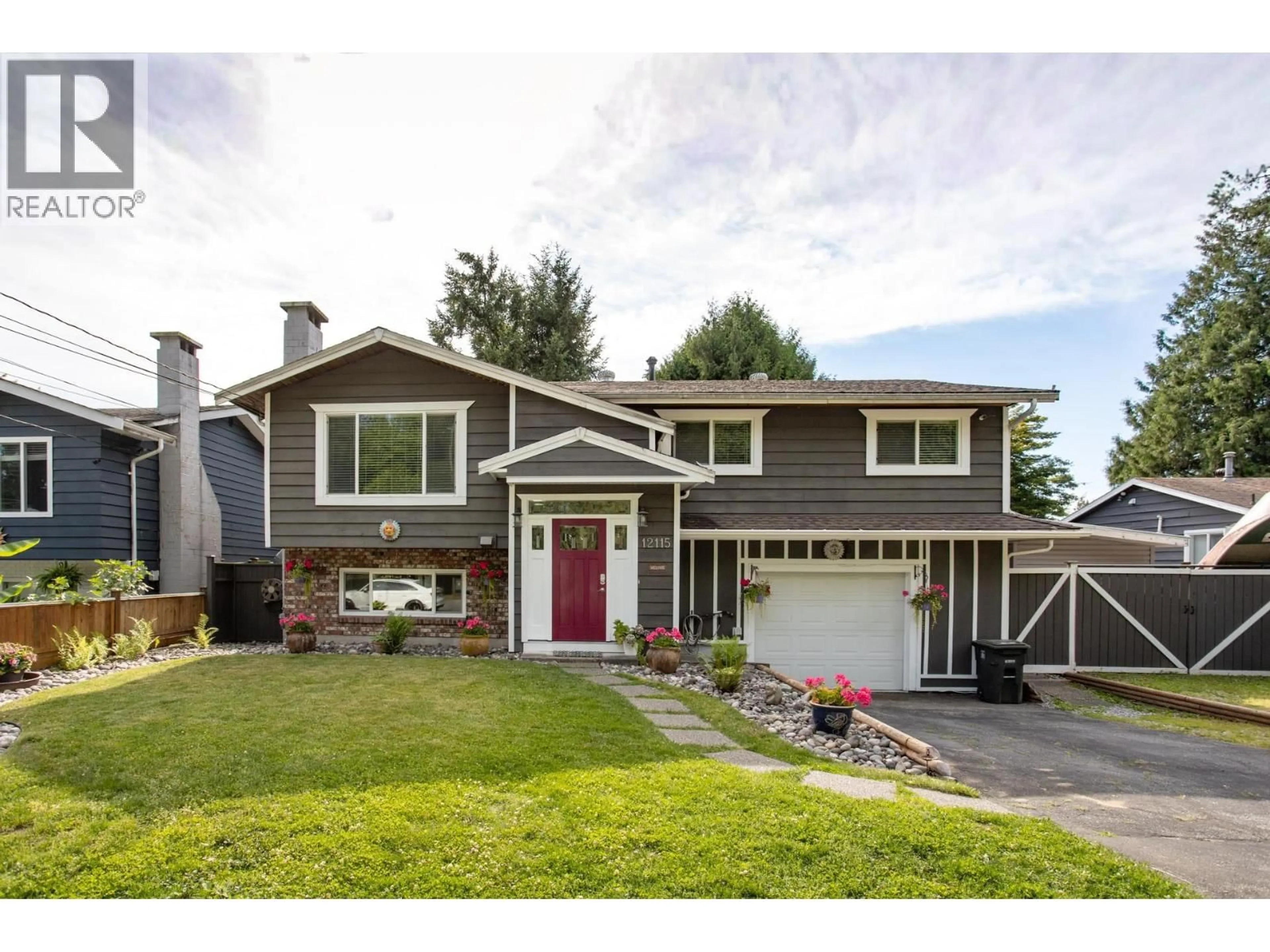 Home with vinyl exterior material, street for 12115 BLAKELY ROAD, Pitt Meadows British Columbia V3Y1J3