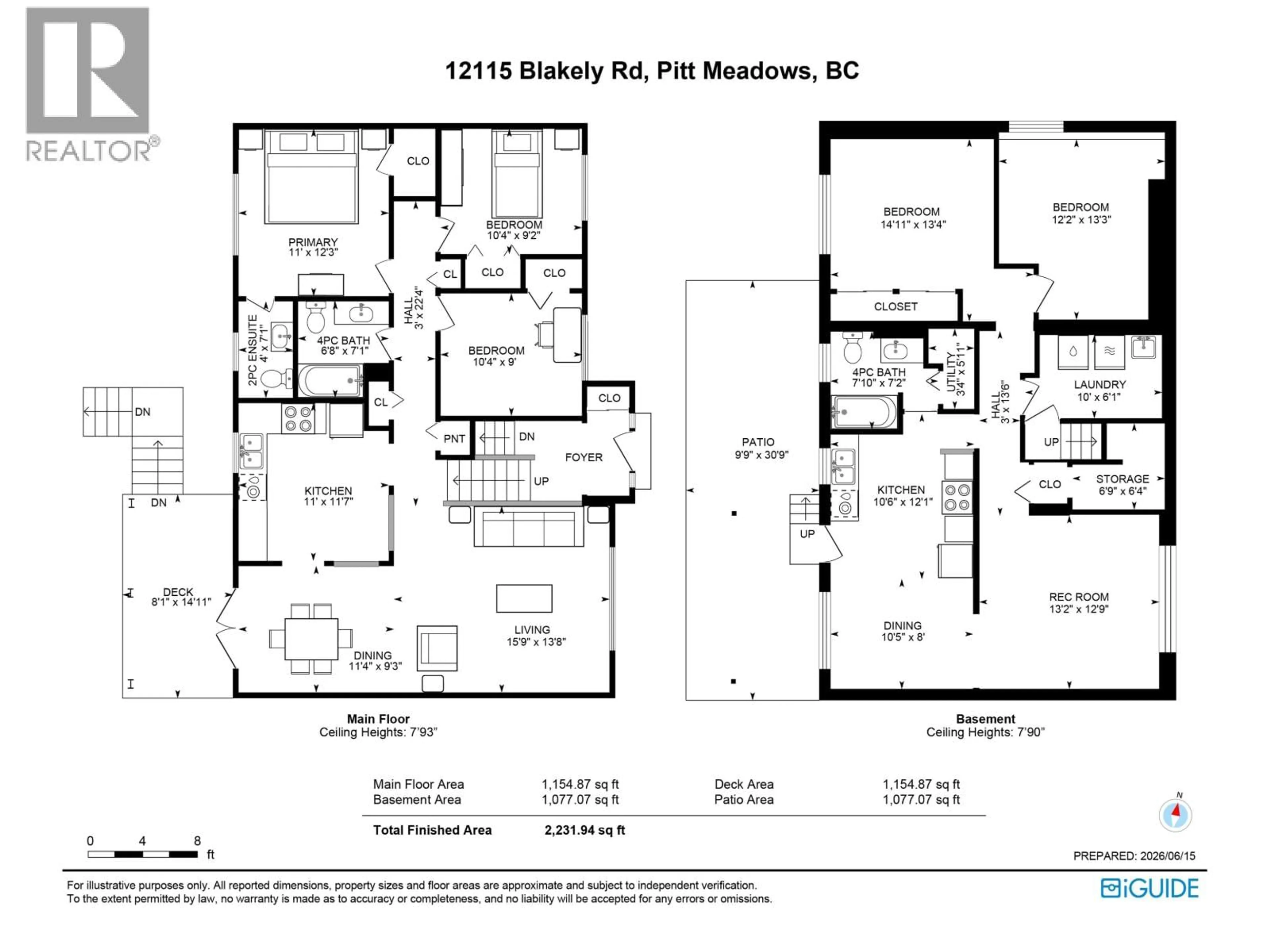 Floor plan for 12115 BLAKELY ROAD, Pitt Meadows British Columbia V3Y1J3
