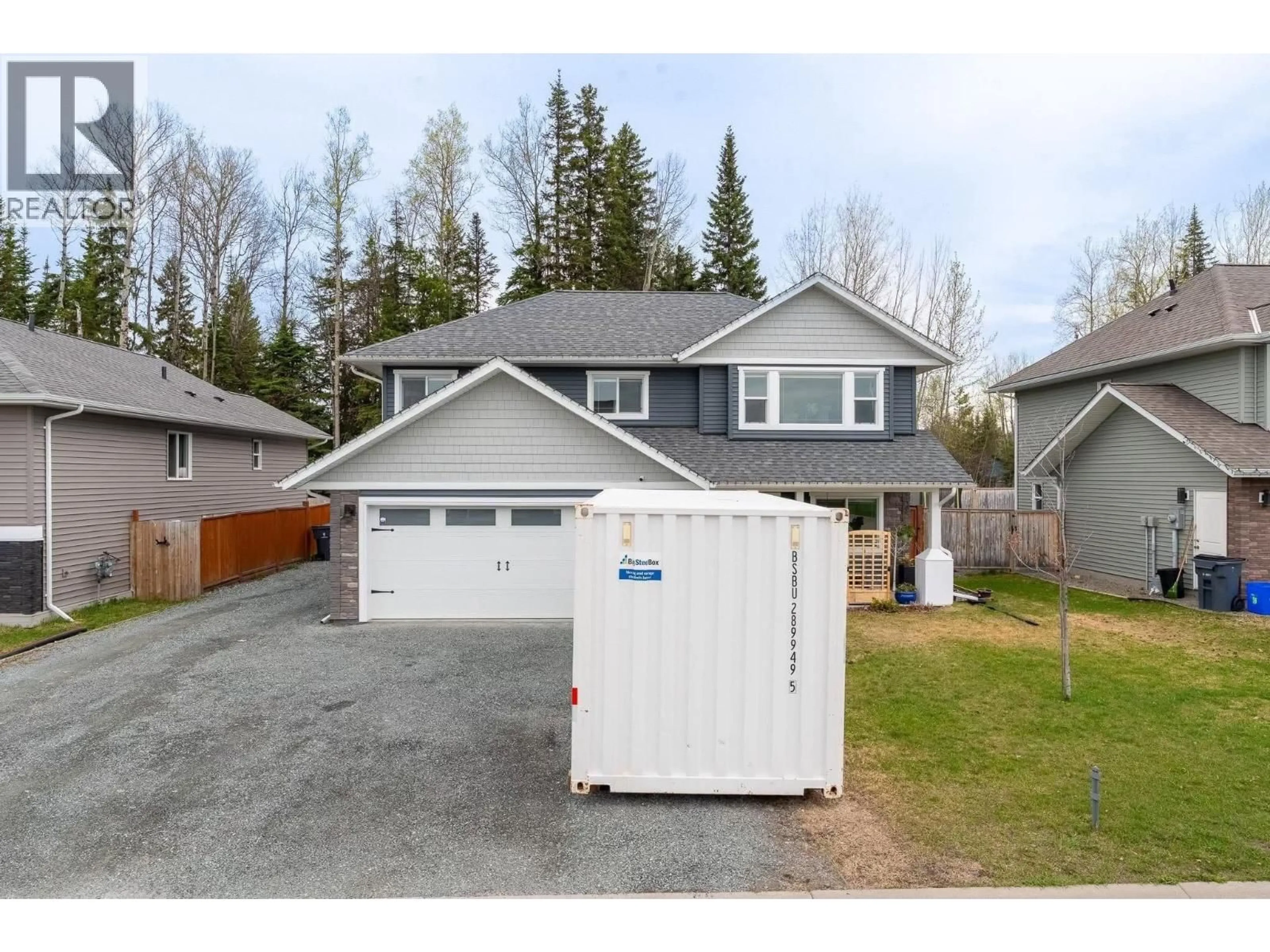 Home with vinyl exterior material, street for 5283 WOODSTOCK COURT, Prince George British Columbia V2K5A6