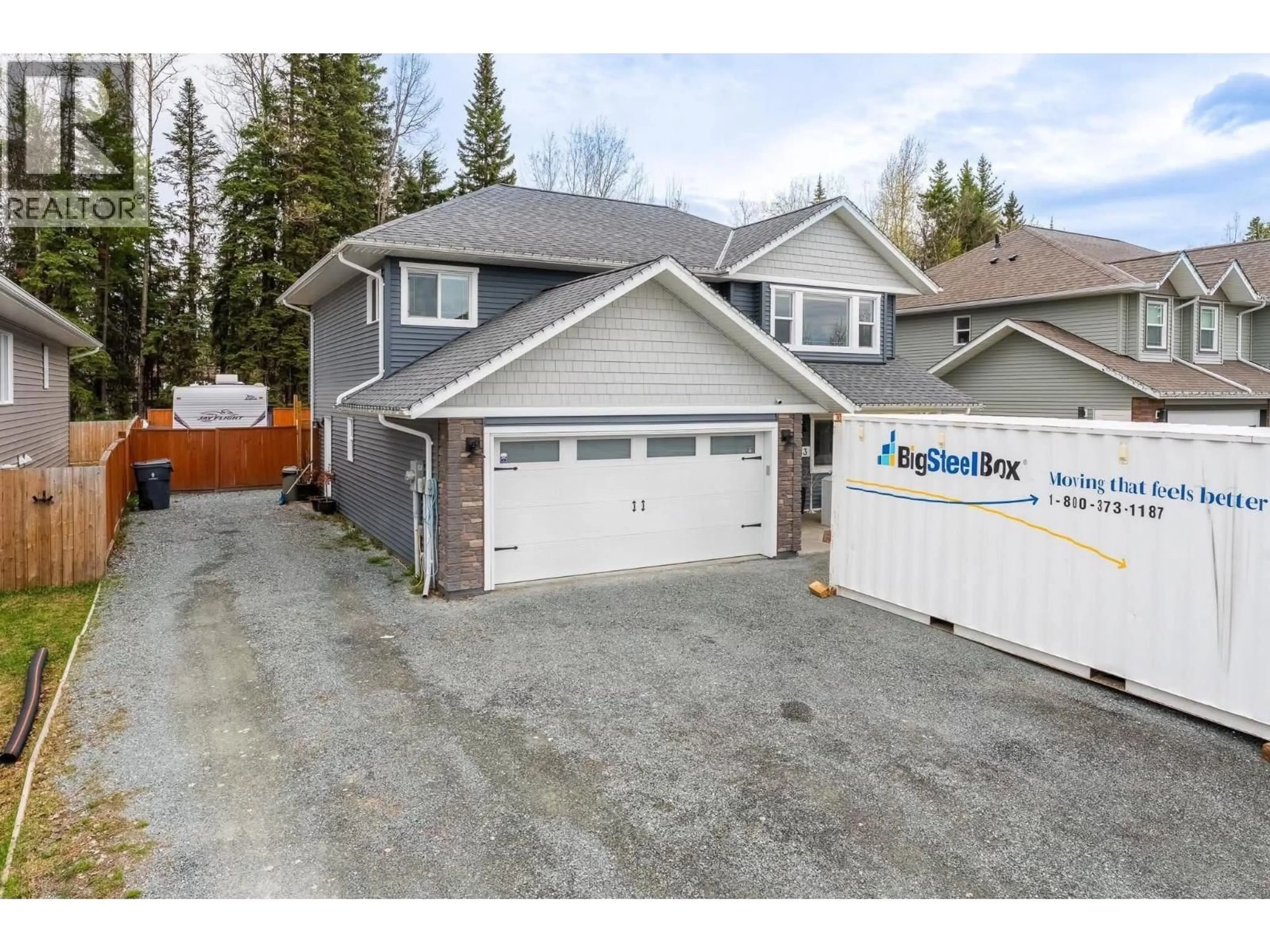 A pic from outside/outdoor area/front of a property/back of a property/a pic from drone, street for 5283 WOODSTOCK COURT, Prince George British Columbia V2K5A6