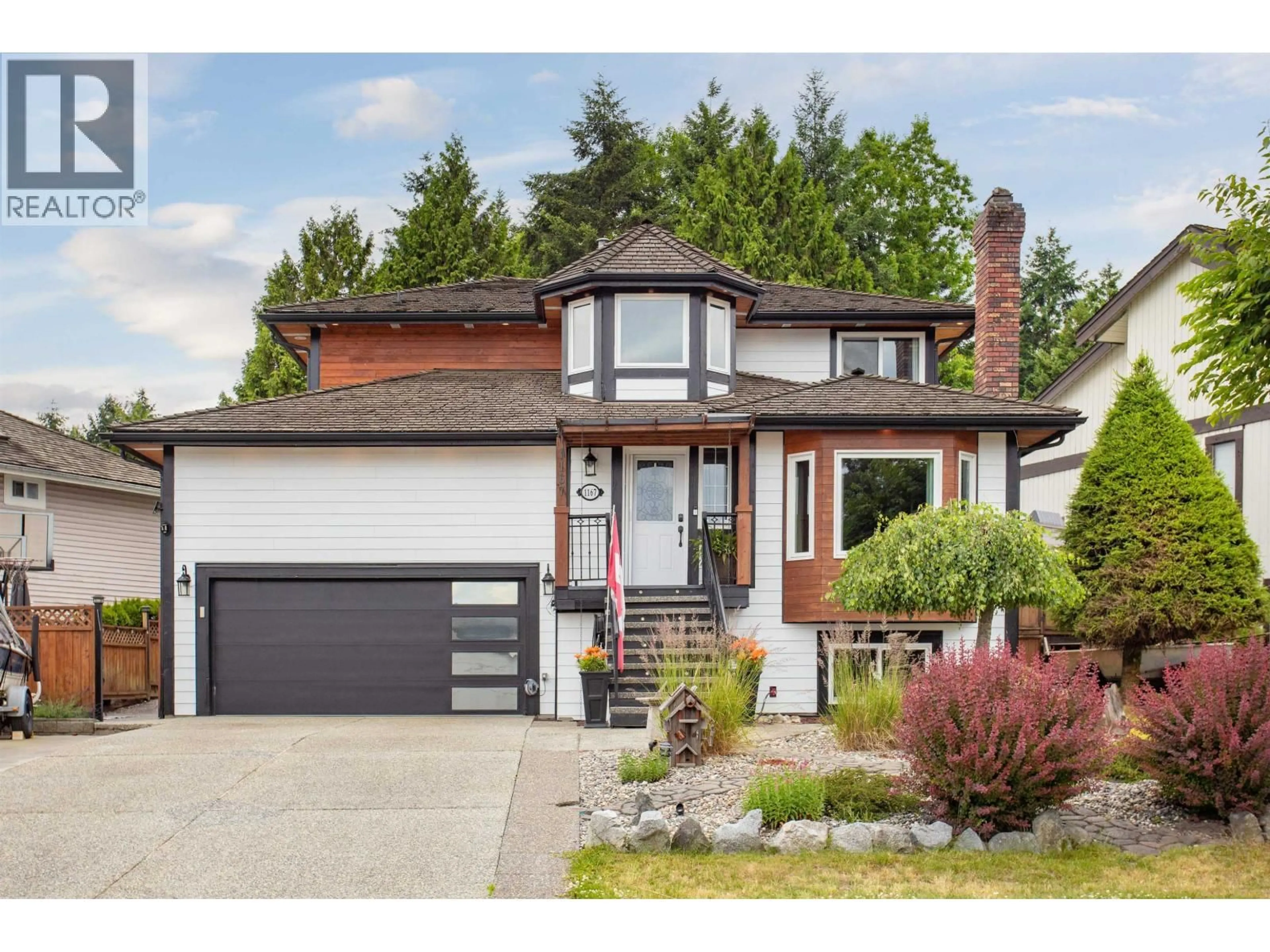 Home with vinyl exterior material, street for 1167 CASTLE CRESCENT, Port Coquitlam British Columbia V3C5E3