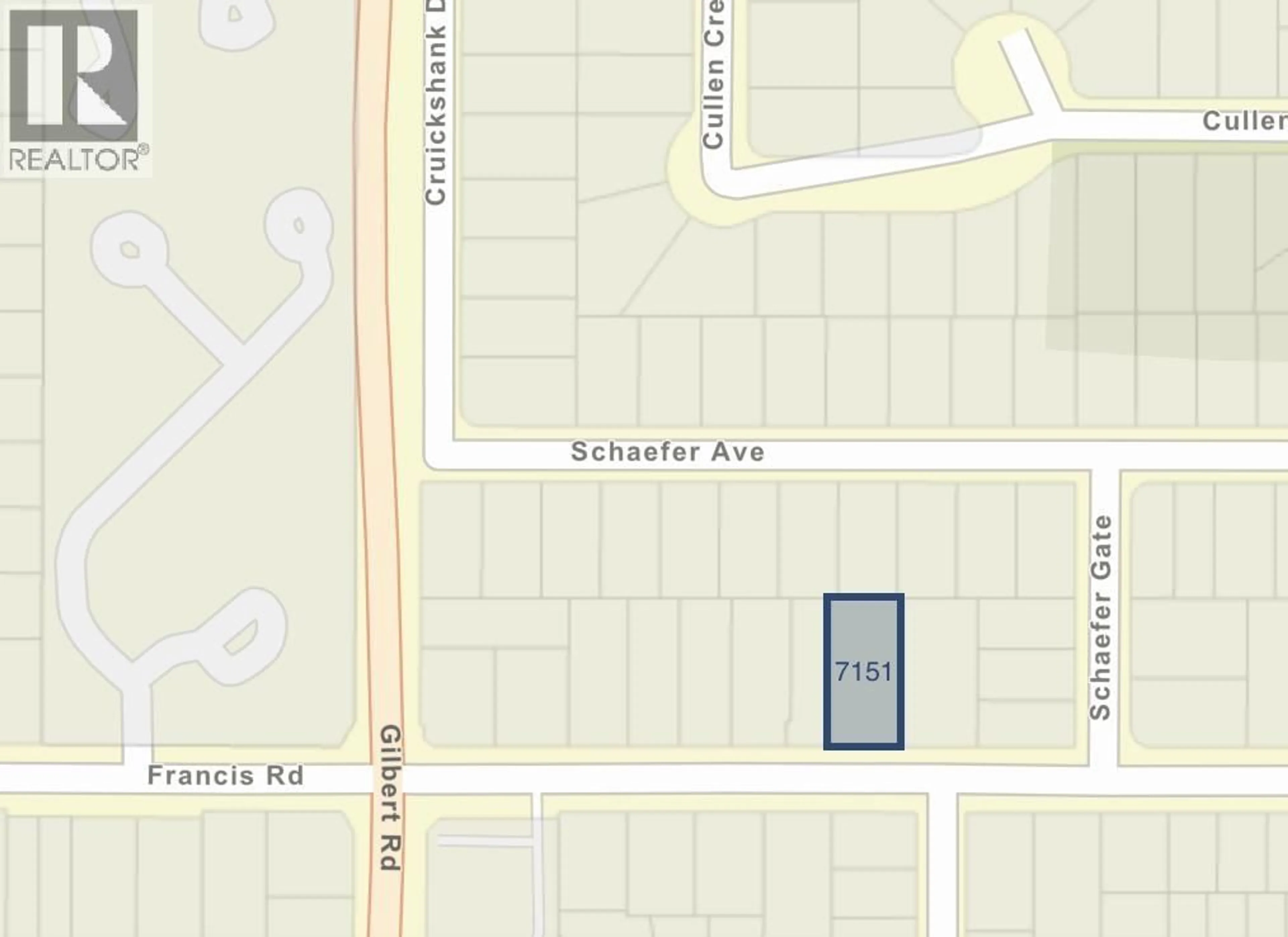 Picture of a map for 7151 FRANCIS ROAD, Richmond British Columbia V6Y1A1