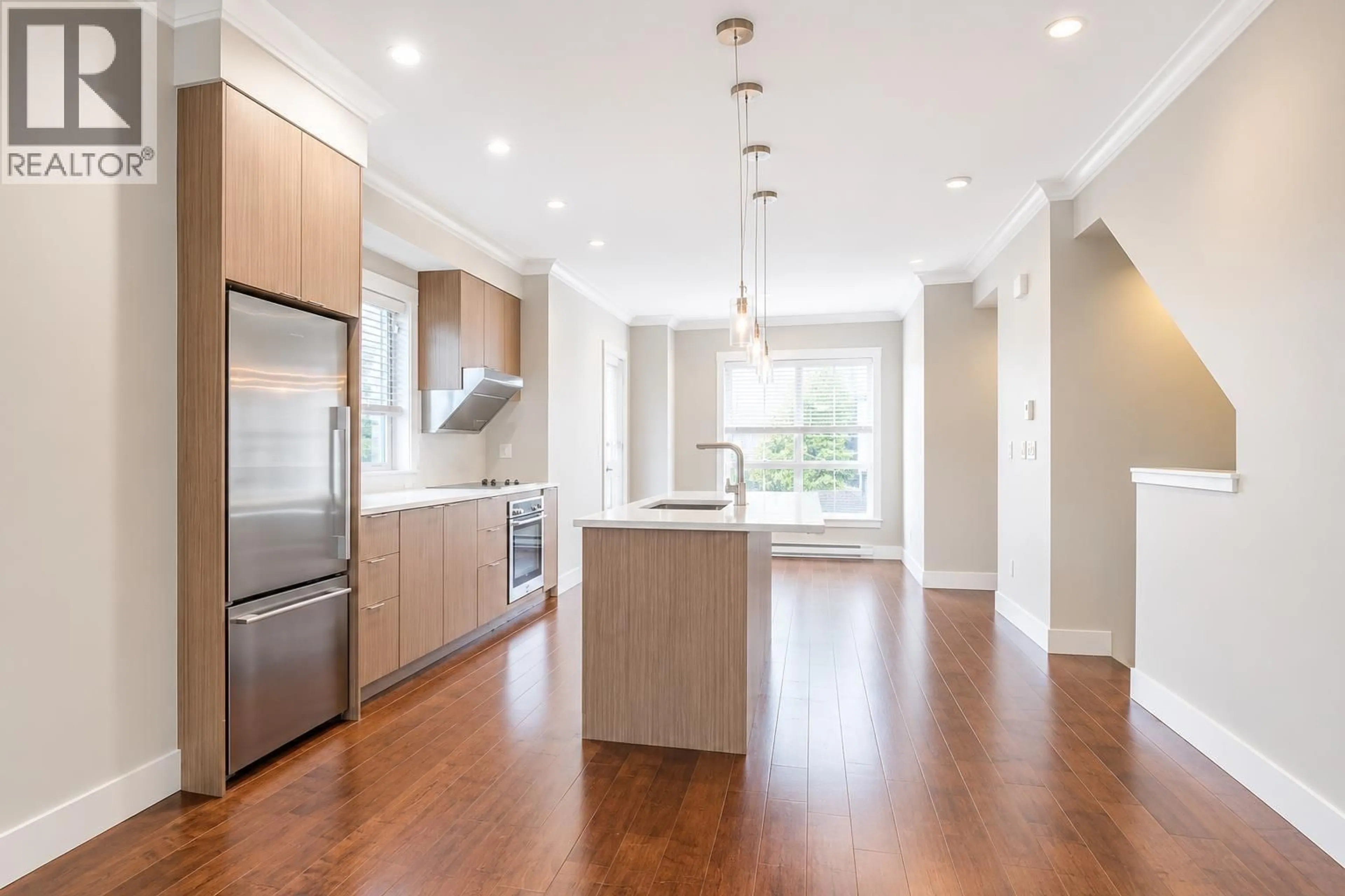 Open concept kitchen, wood/laminate floor for 5 - 6333 ALDER STREET, Richmond British Columbia V6Y0G4