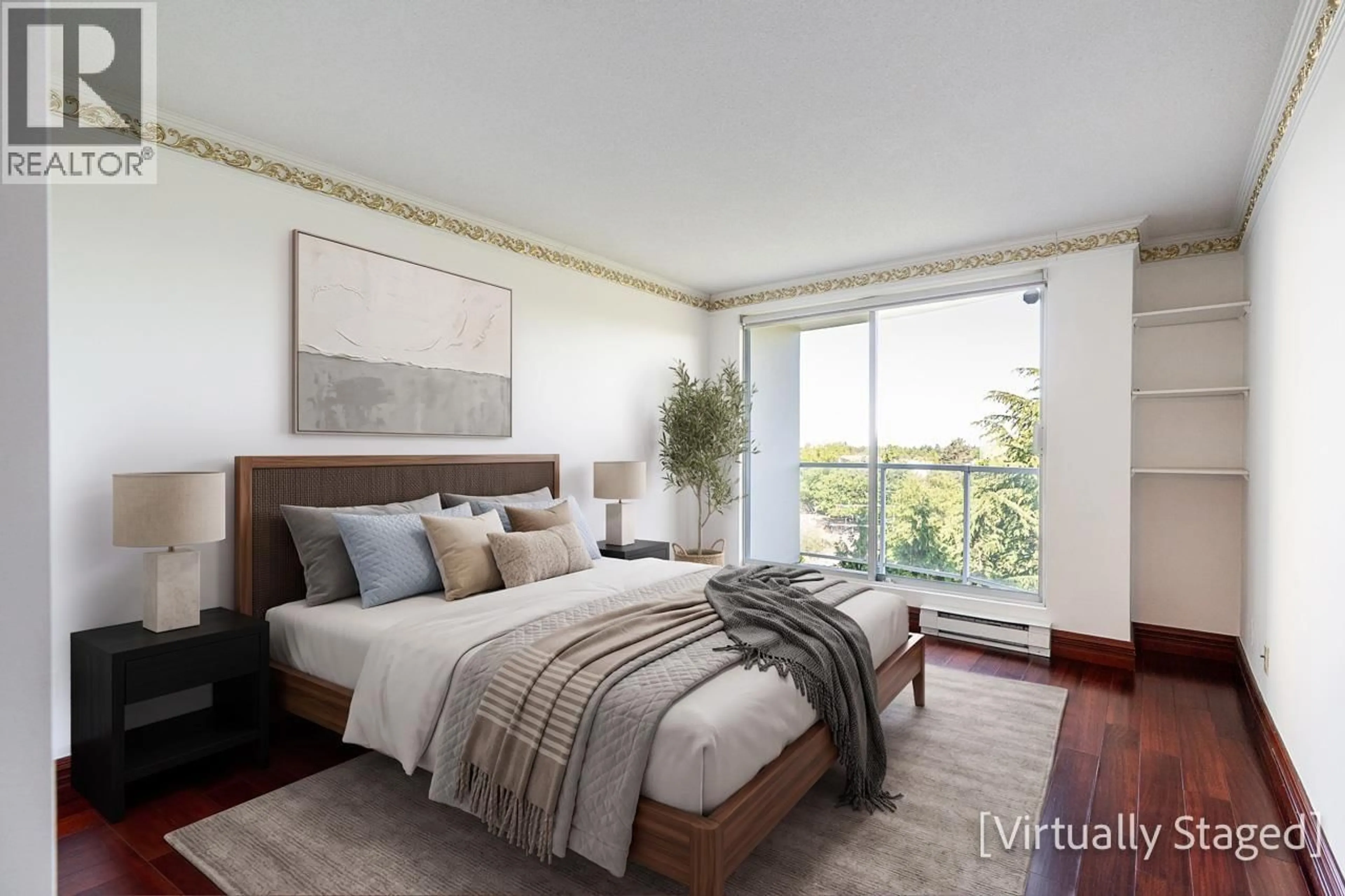 Bedroom with bed, unknown for 701 - 7680 GRANVILLE AVENUE, Richmond British Columbia V6Y4B9