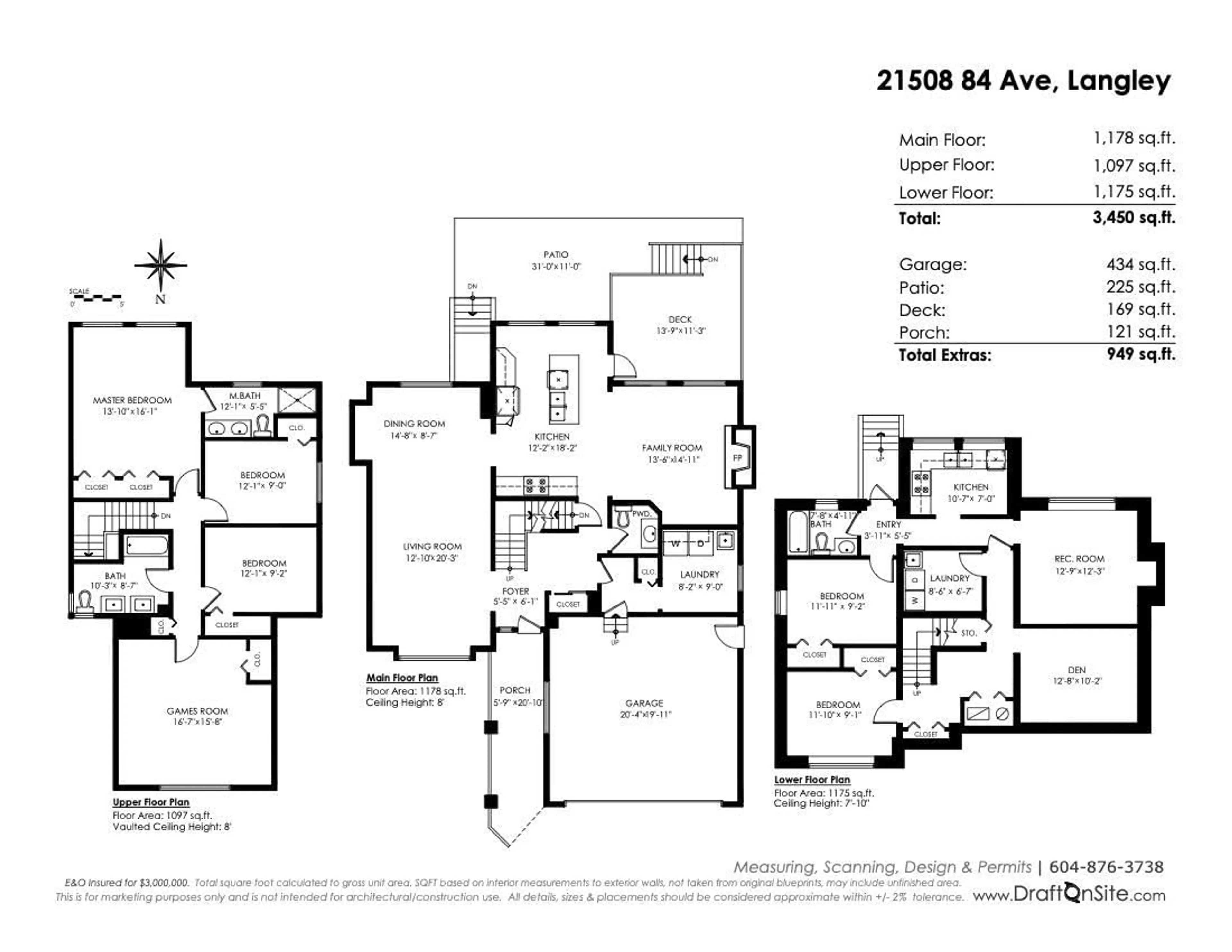 Floor plan for 21508 84 AVENUE, Langley British Columbia V1M2M1