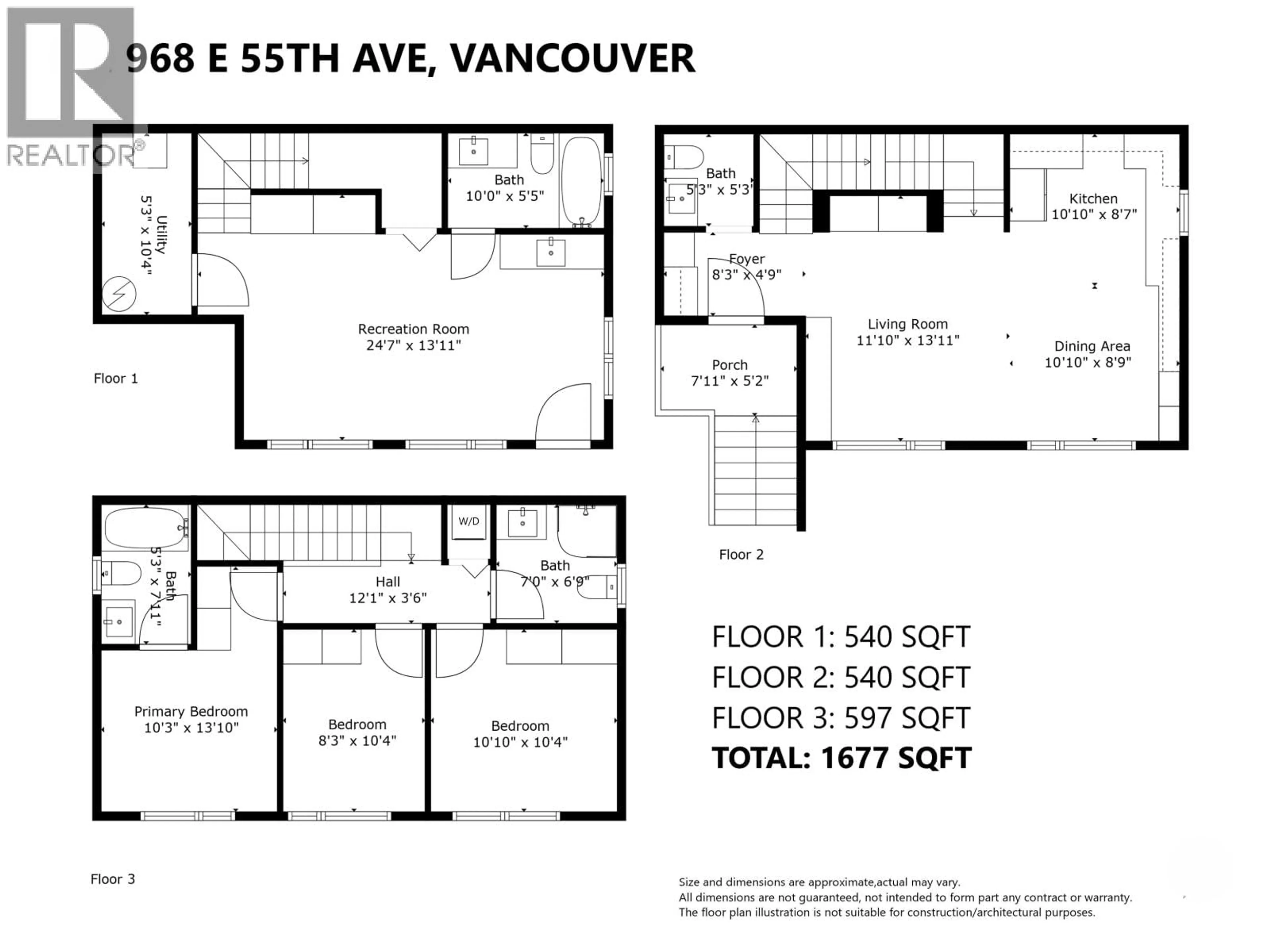 Floor plan for 2 - 968 55TH AVENUE, Vancouver British Columbia V5X1N9