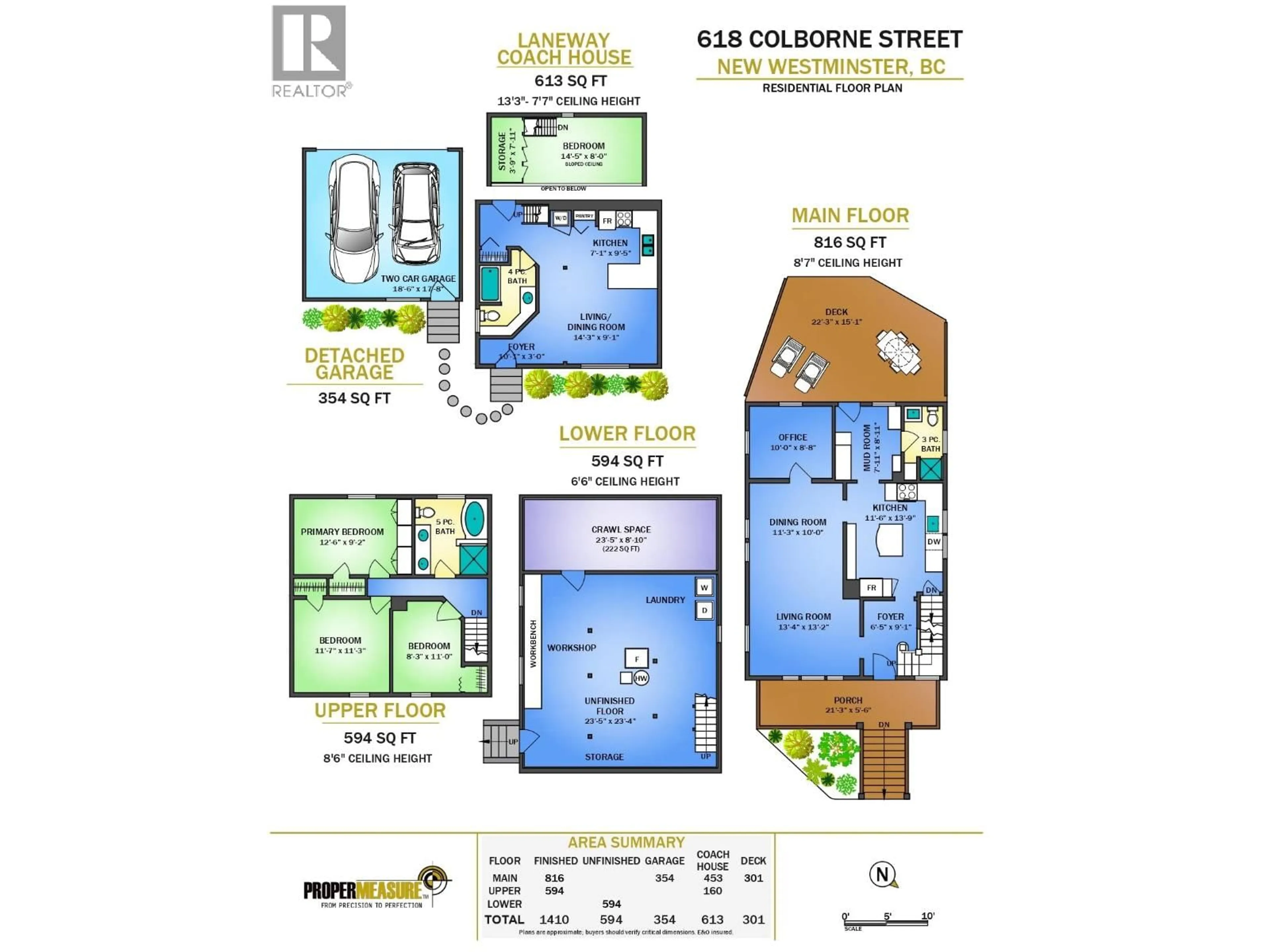 Floor plan for 618 COLBORNE STREET, New Westminster British Columbia V3L2C9