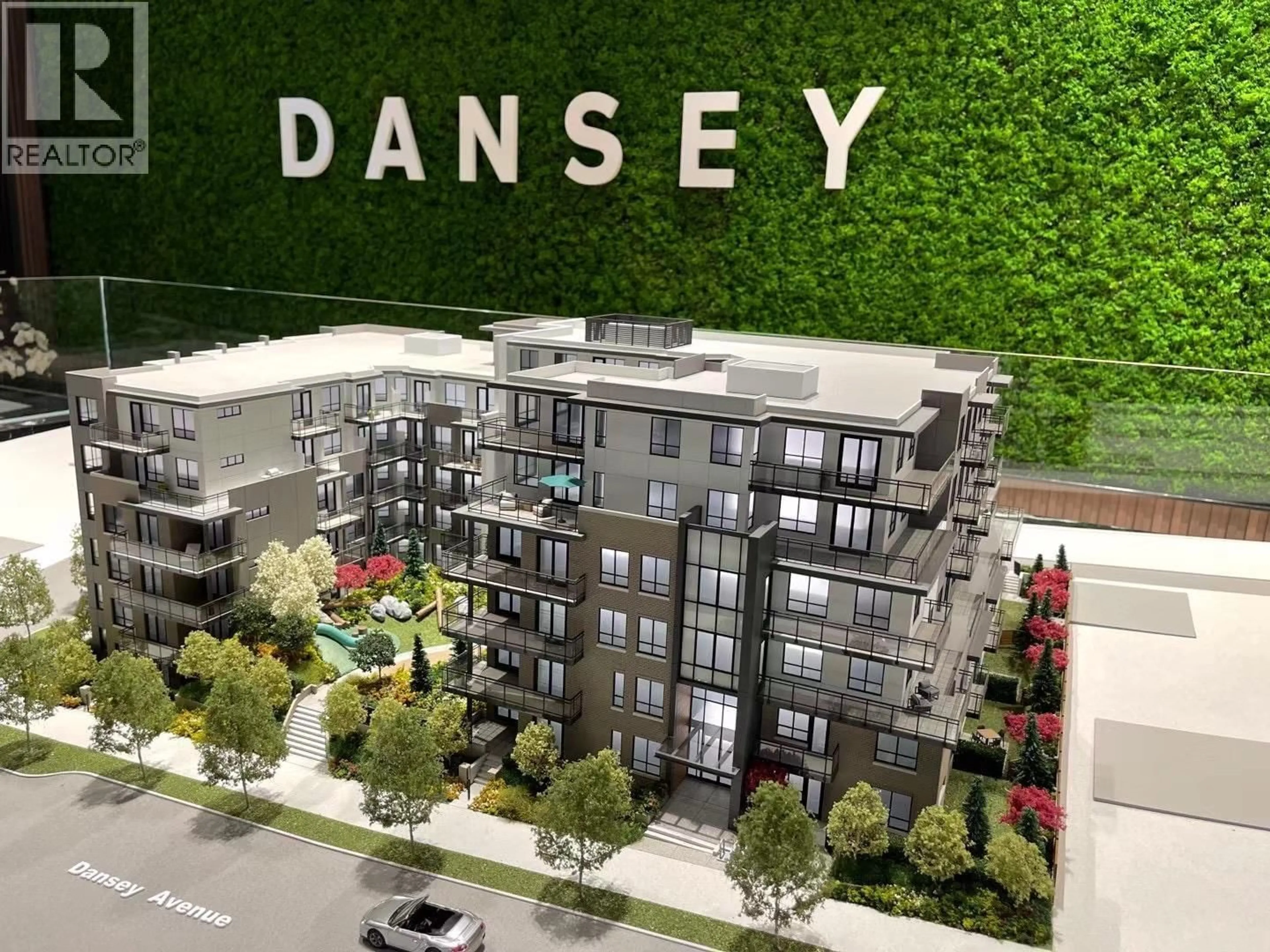 A pic from outside/outdoor area/front of a property/back of a property/a pic from drone, street for 509 - 599 DANSEY AVENUE, Coquitlam British Columbia V3J5S4