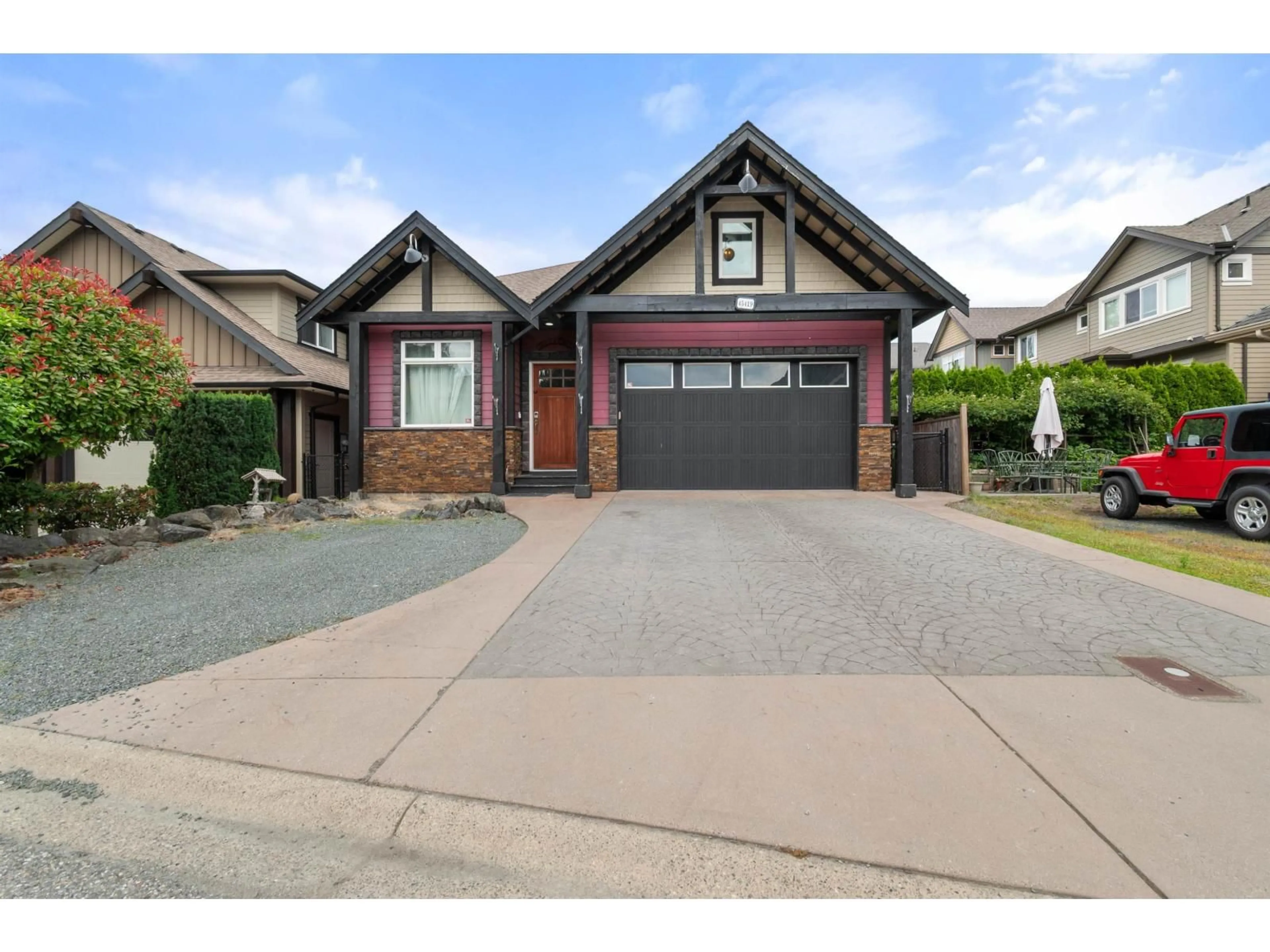Home with brick exterior material, street for 45419 MAGDALENA PLACE, Cultus Lake British Columbia V2R0K7