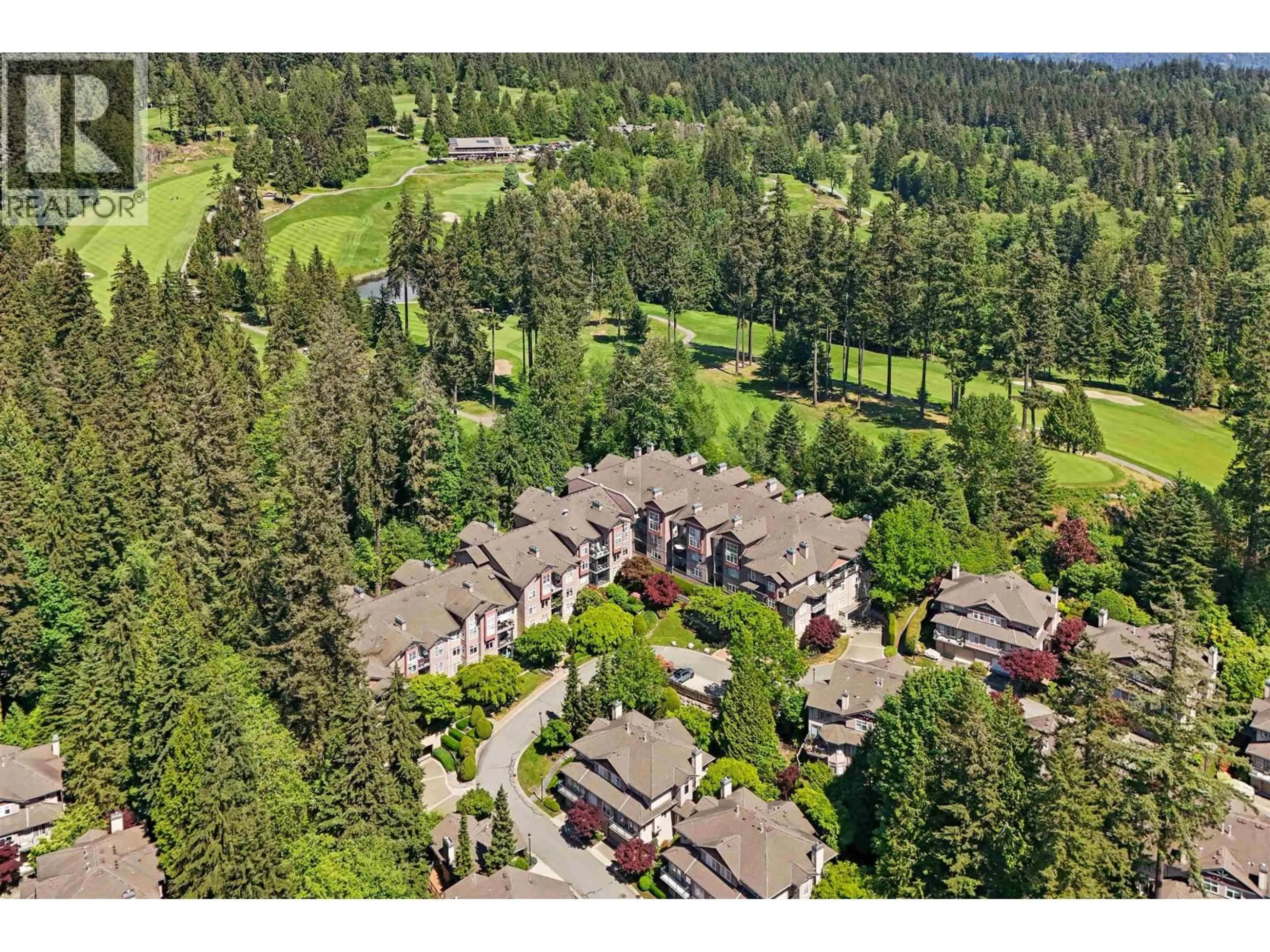 A pic from outside/outdoor area/front of a property/back of a property/a pic from drone, forest/trees view for 306 - 1140 STRATHAVEN DRIVE, North Vancouver British Columbia V7H2Z6