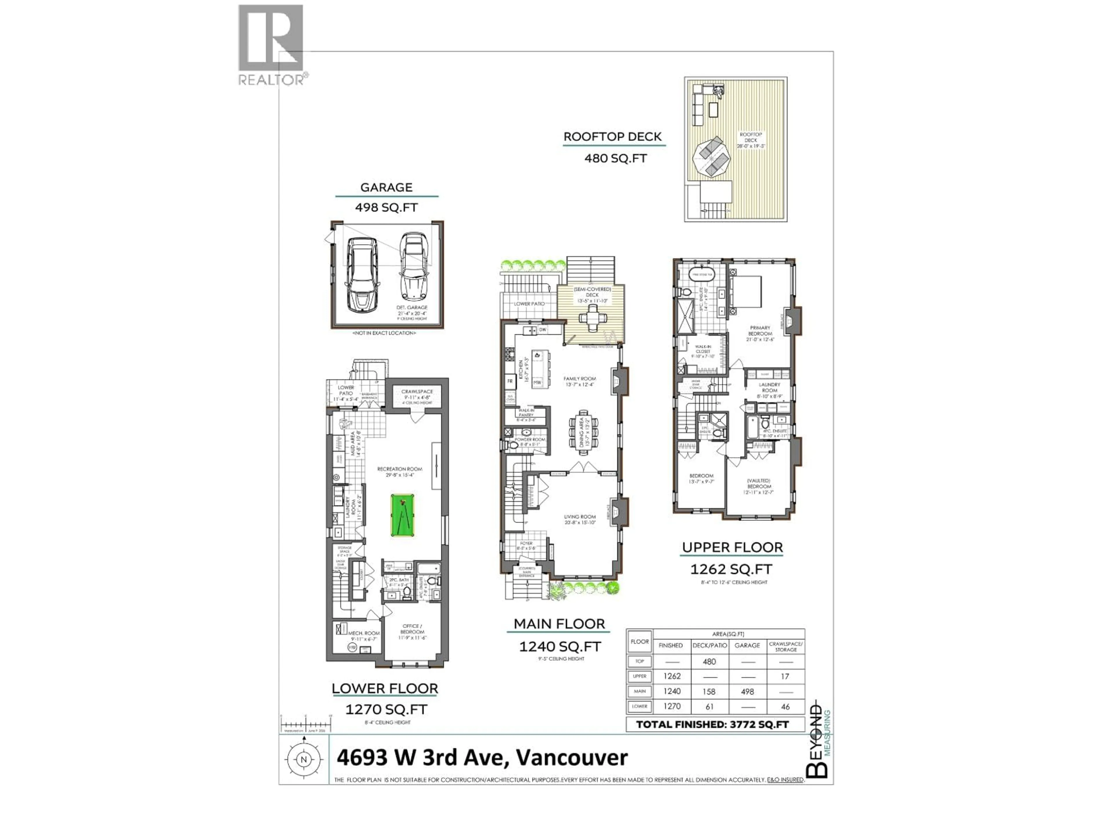 Floor plan for 4693 3RD AVENUE, Vancouver British Columbia V6R1N5