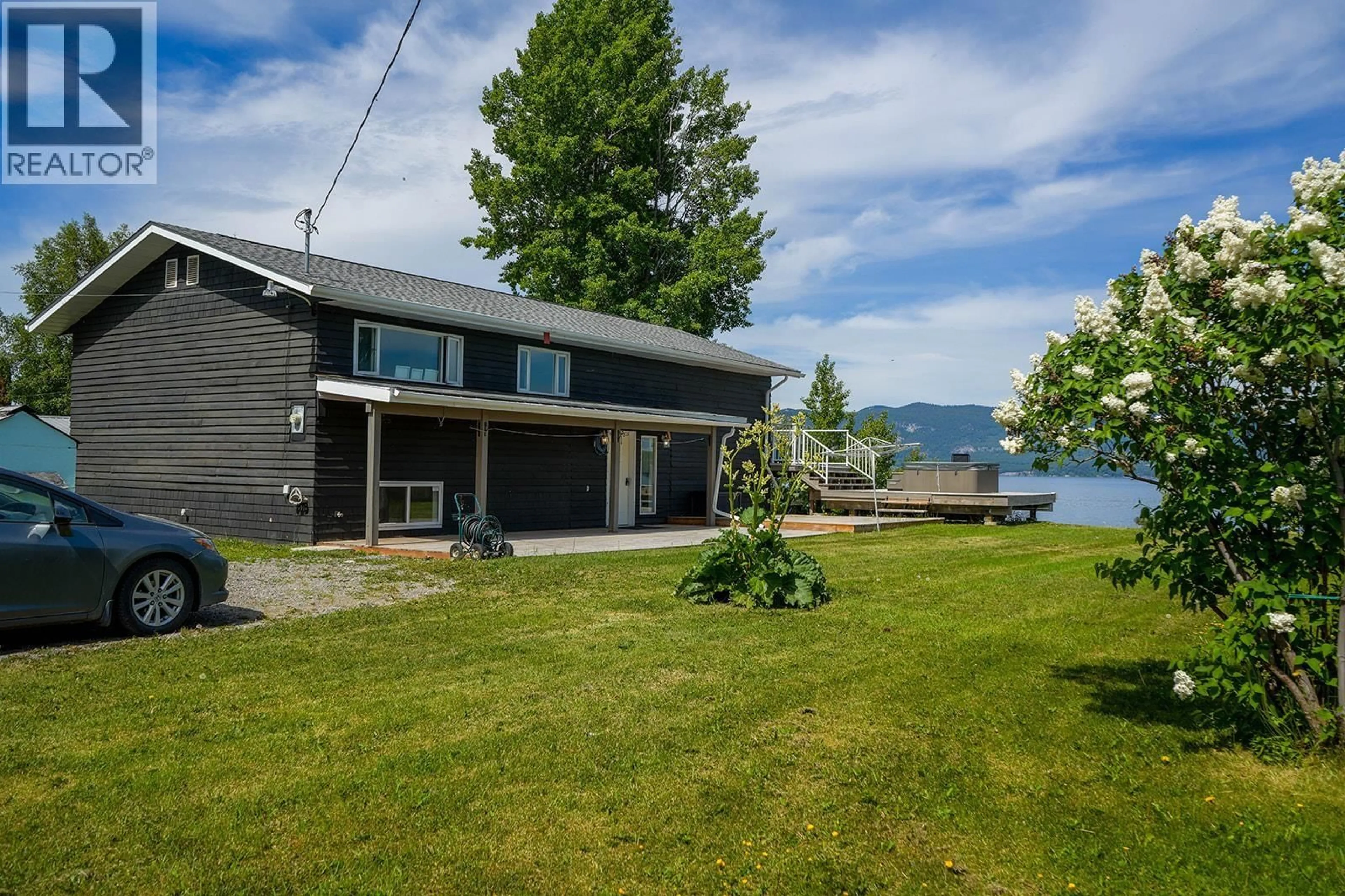 A pic from outside/outdoor area/front of a property/back of a property/a pic from drone, water/lake/river/ocean view for 7658 WATER SUBDIVISION LOOP, Vanderhoof British Columbia V0J1P0