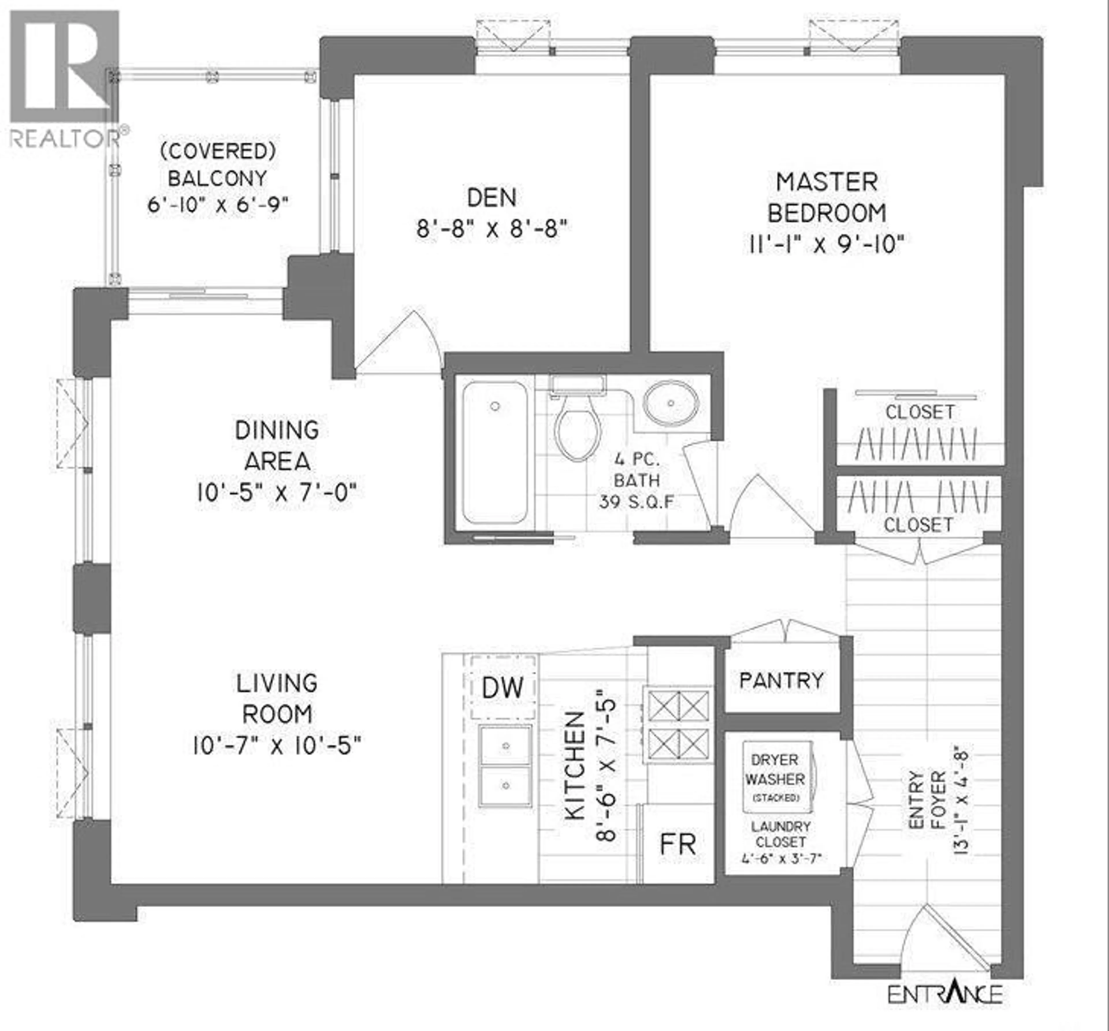 Floor plan for 502 - 2979 GLEN DRIVE, Coquitlam British Columbia V3B0B2