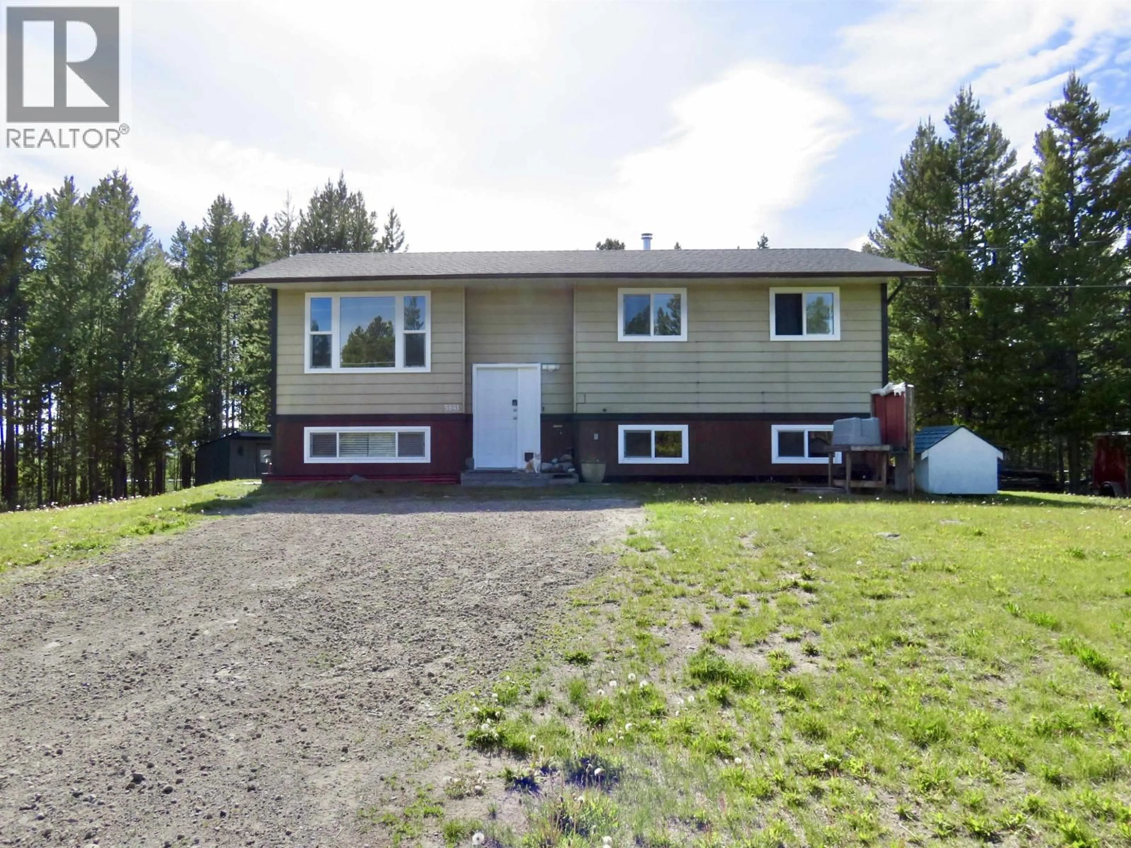A pic from outside/outdoor area/front of a property/back of a property/a pic from drone, unknown for 5841 THOMPSON ROAD, Chilcotin British Columbia V0L1R0