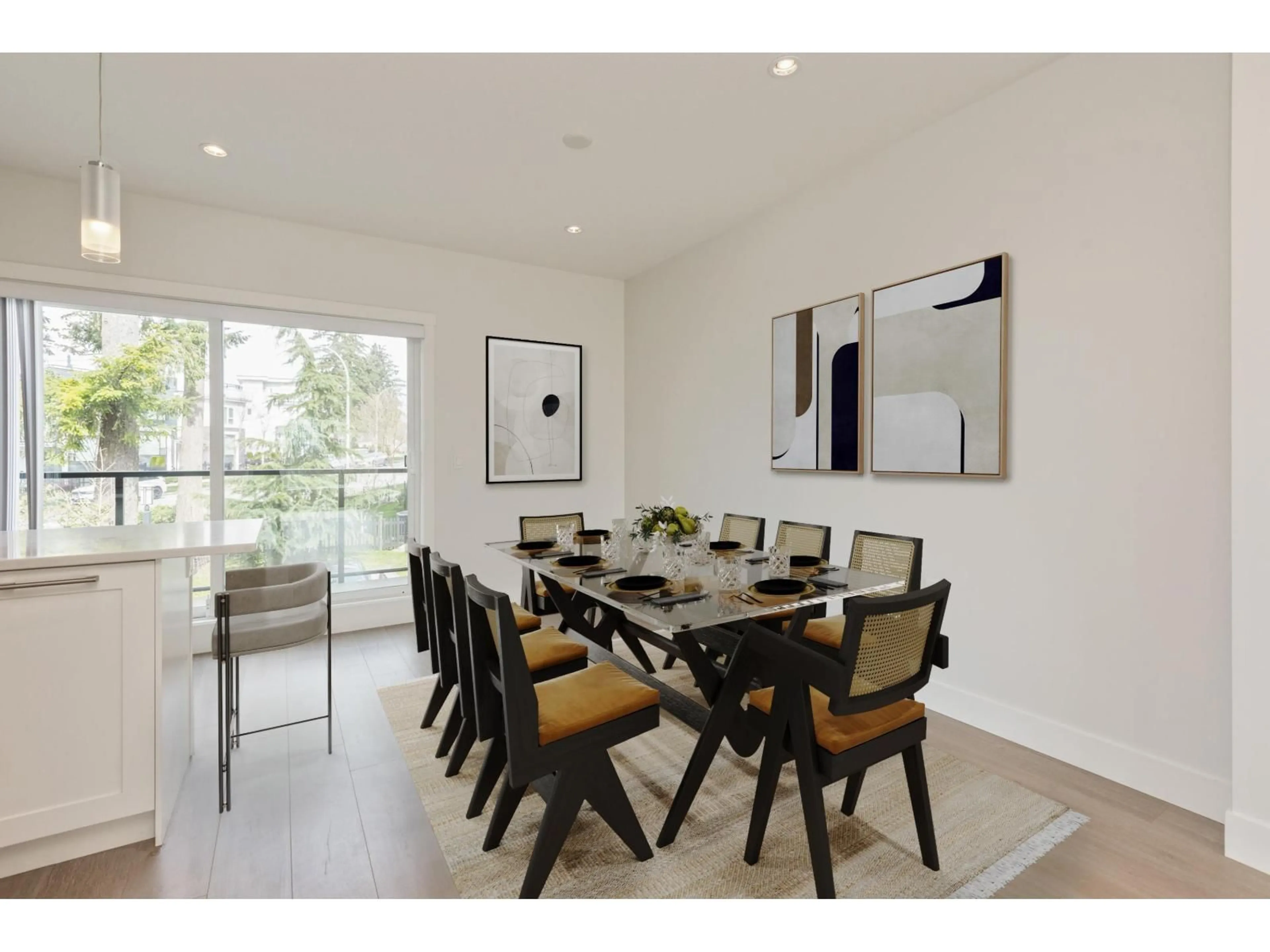 Dining room, wood/laminate floor for 232 - 2218 OAK MEADOWS DRIVE, Surrey British Columbia V3Z0W6
