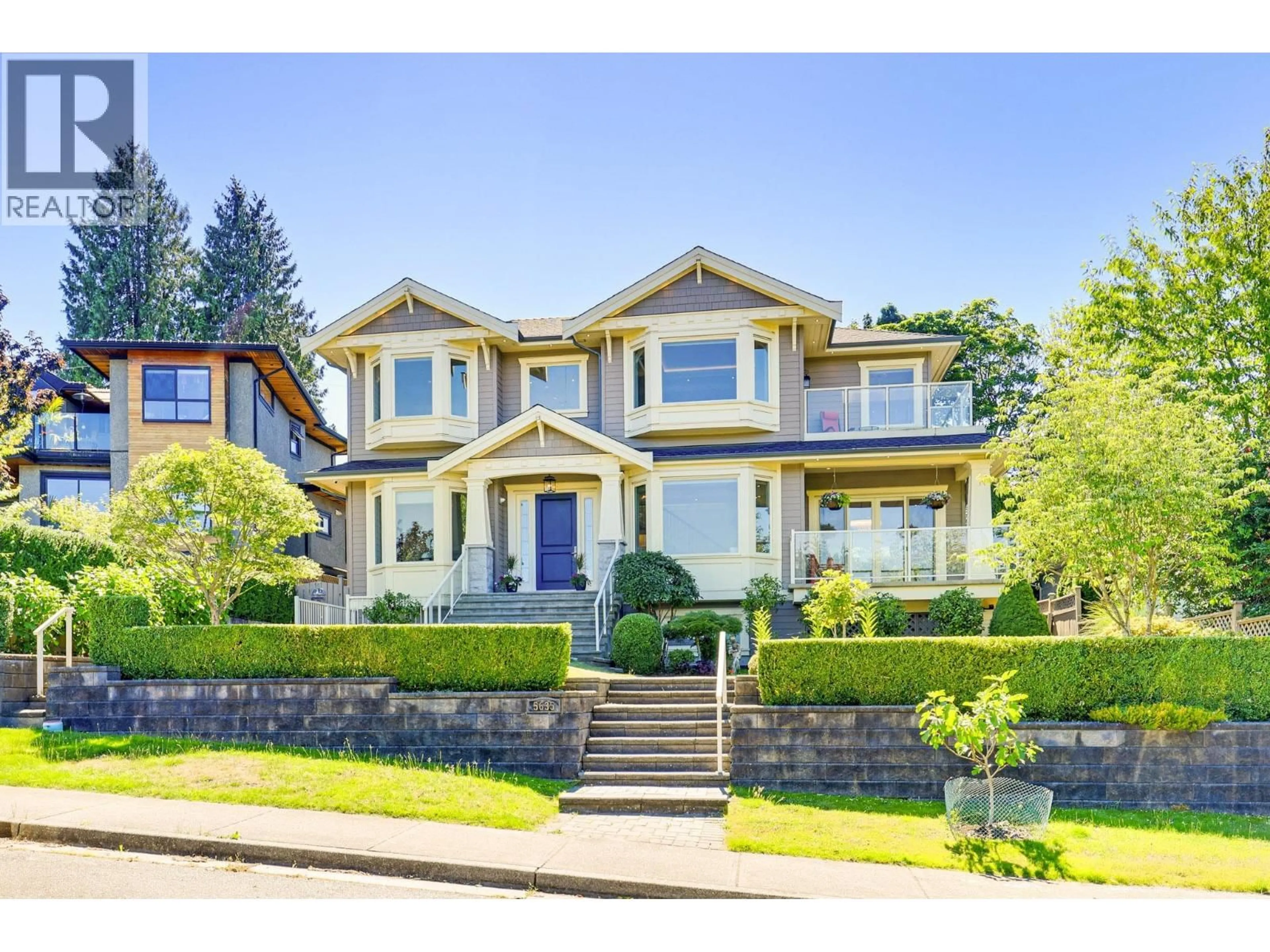 Home with brick exterior material, street for 5635 OAKGLEN DRIVE, Burnaby British Columbia V5H3M4