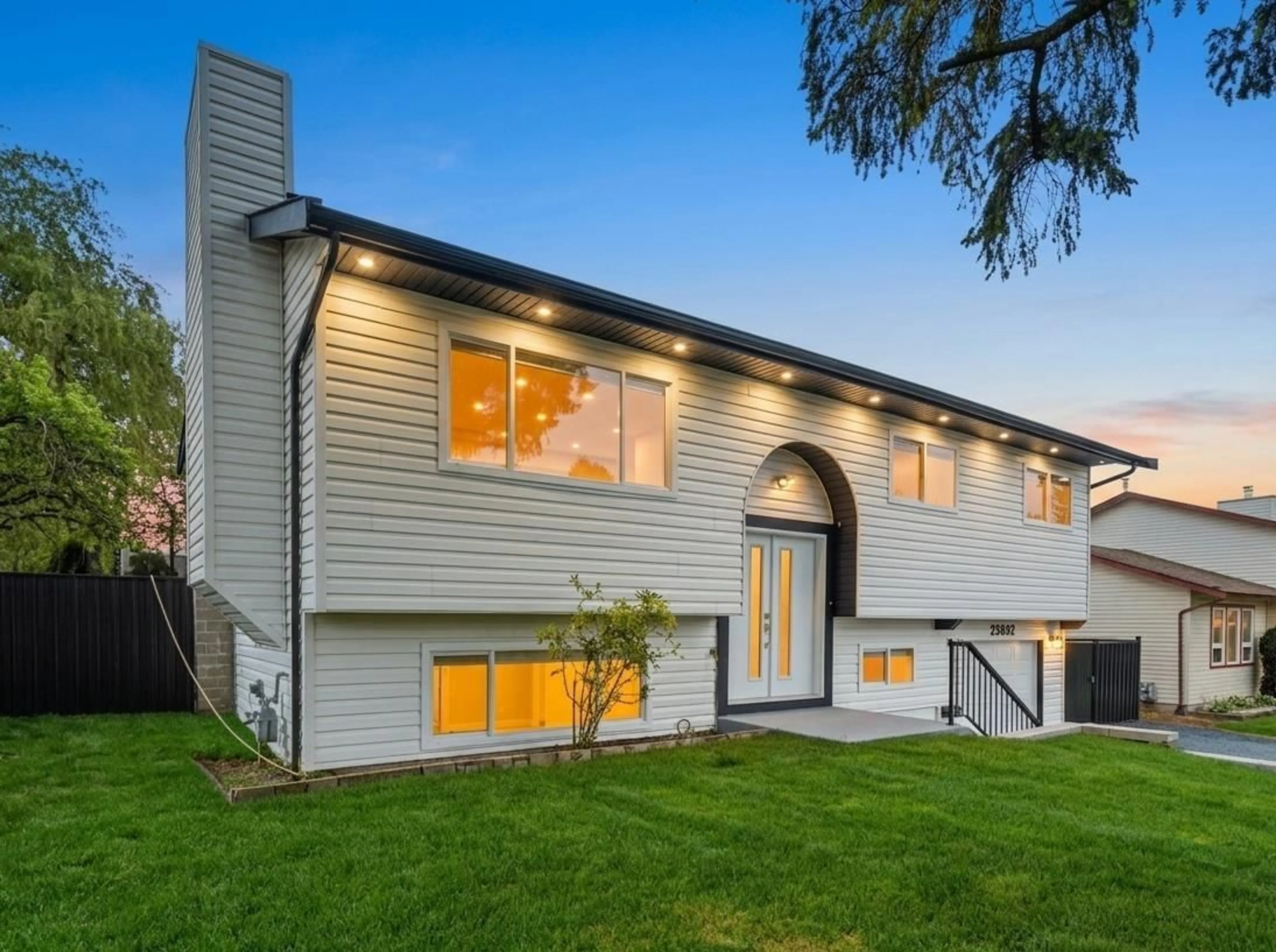 Home with vinyl exterior material, street for 26842 32A AVENUE, Langley British Columbia V4W3G4