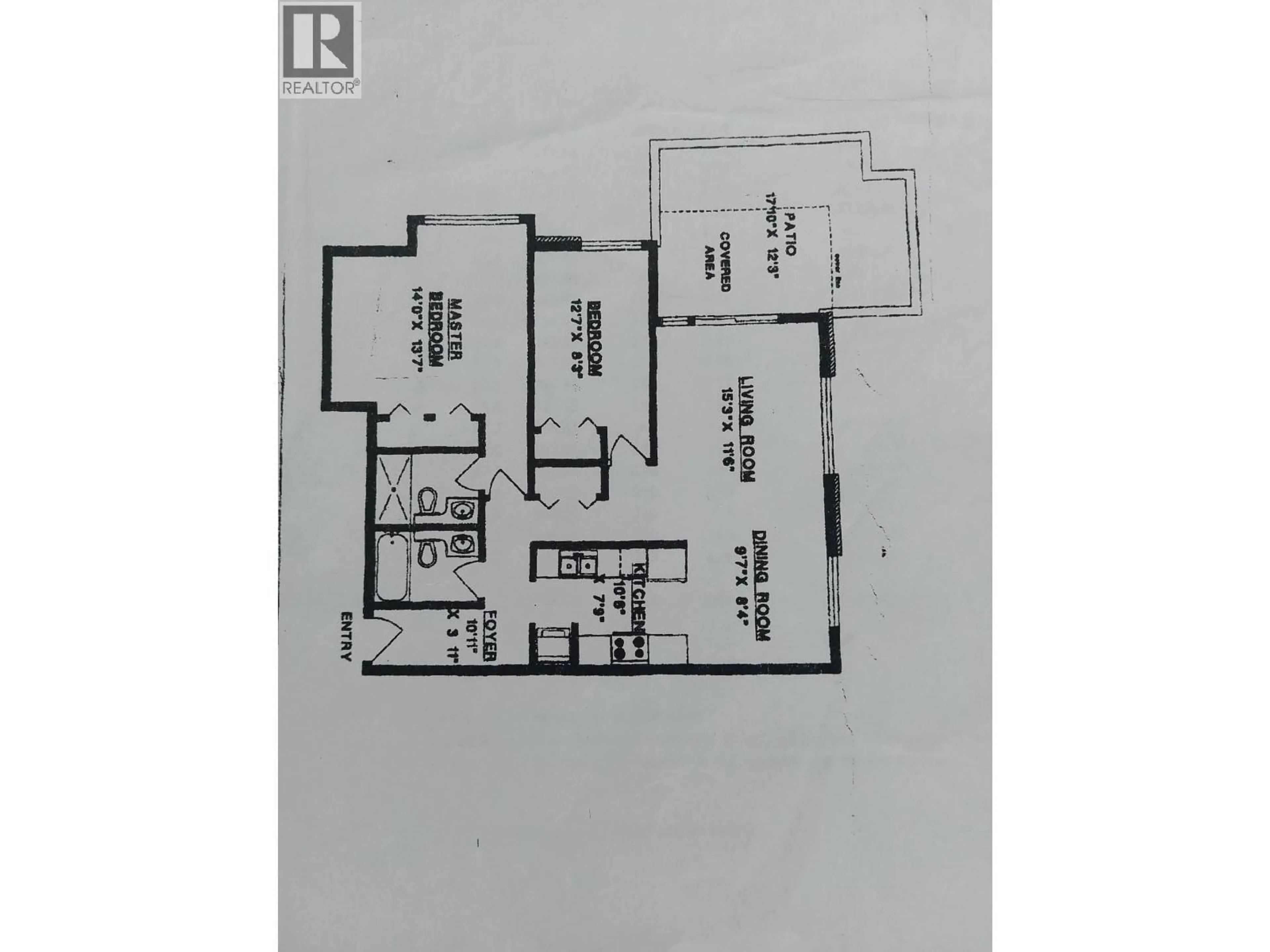 Floor plan for 104 - 6388 MARLBOROUGH AVENUE, Burnaby British Columbia V5H4P4