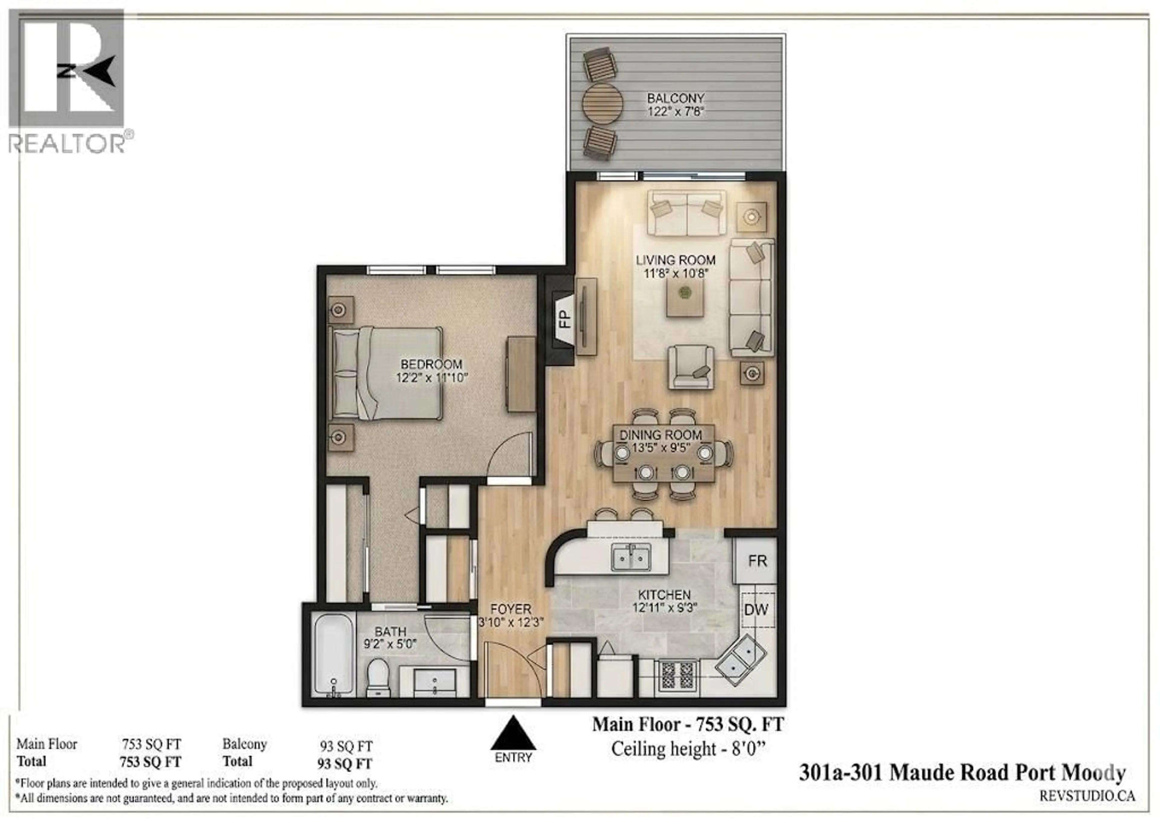 Floor plan for 301a - 301 MAUDE ROAD, Port Moody British Columbia V3H5B1