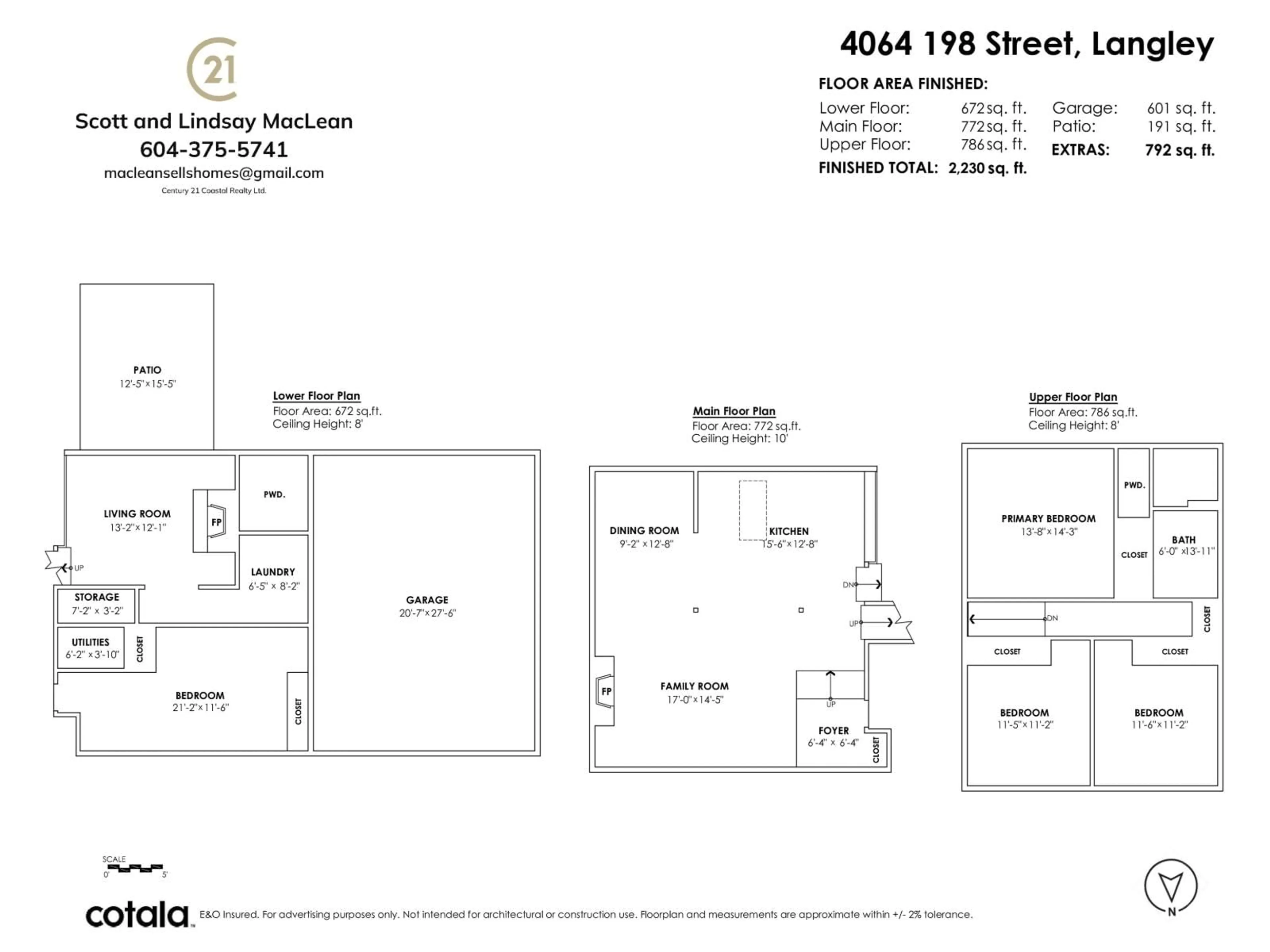 Floor plan for 4064 198 STREET, Langley British Columbia V3A1E2