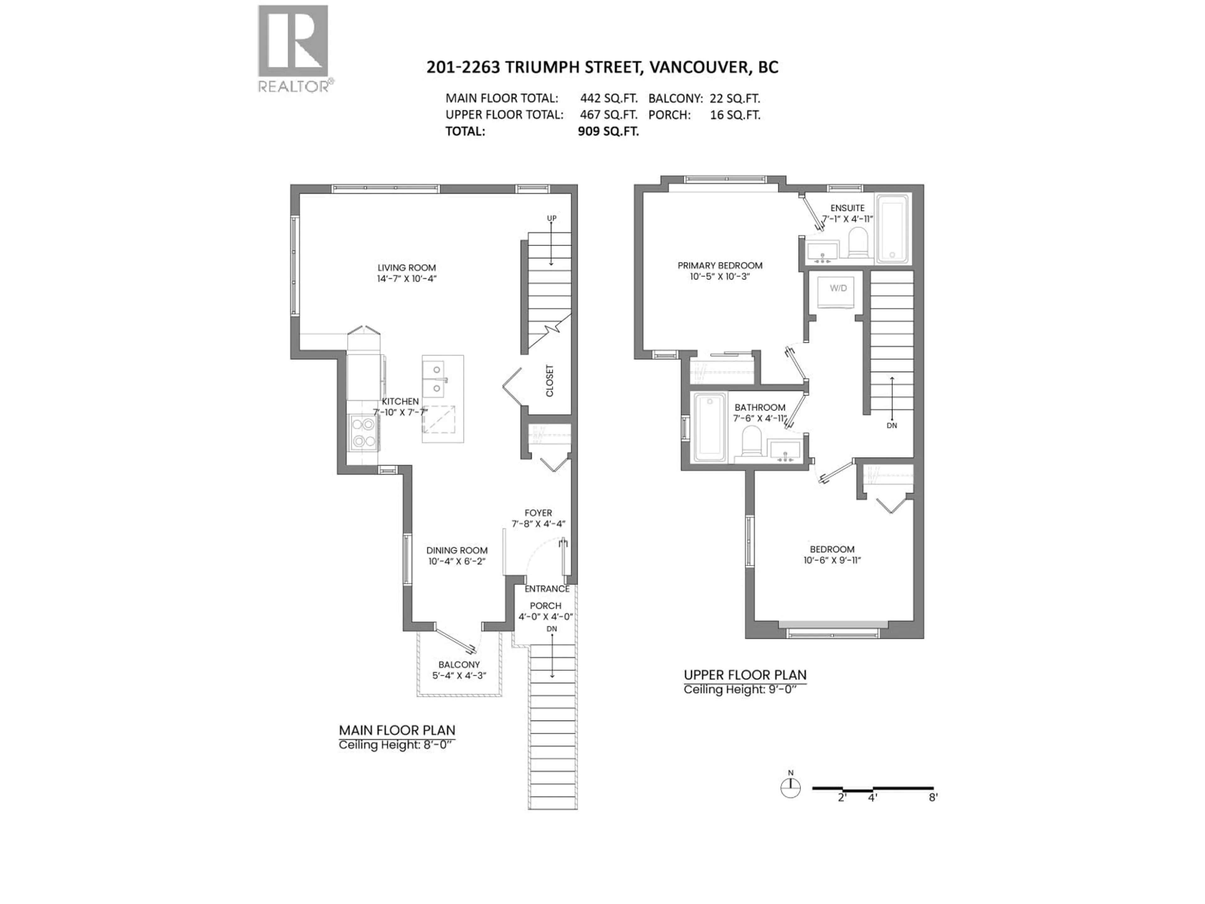Floor plan for 201 - 2263 TRIUMPH STREET, Vancouver British Columbia V5L1L2
