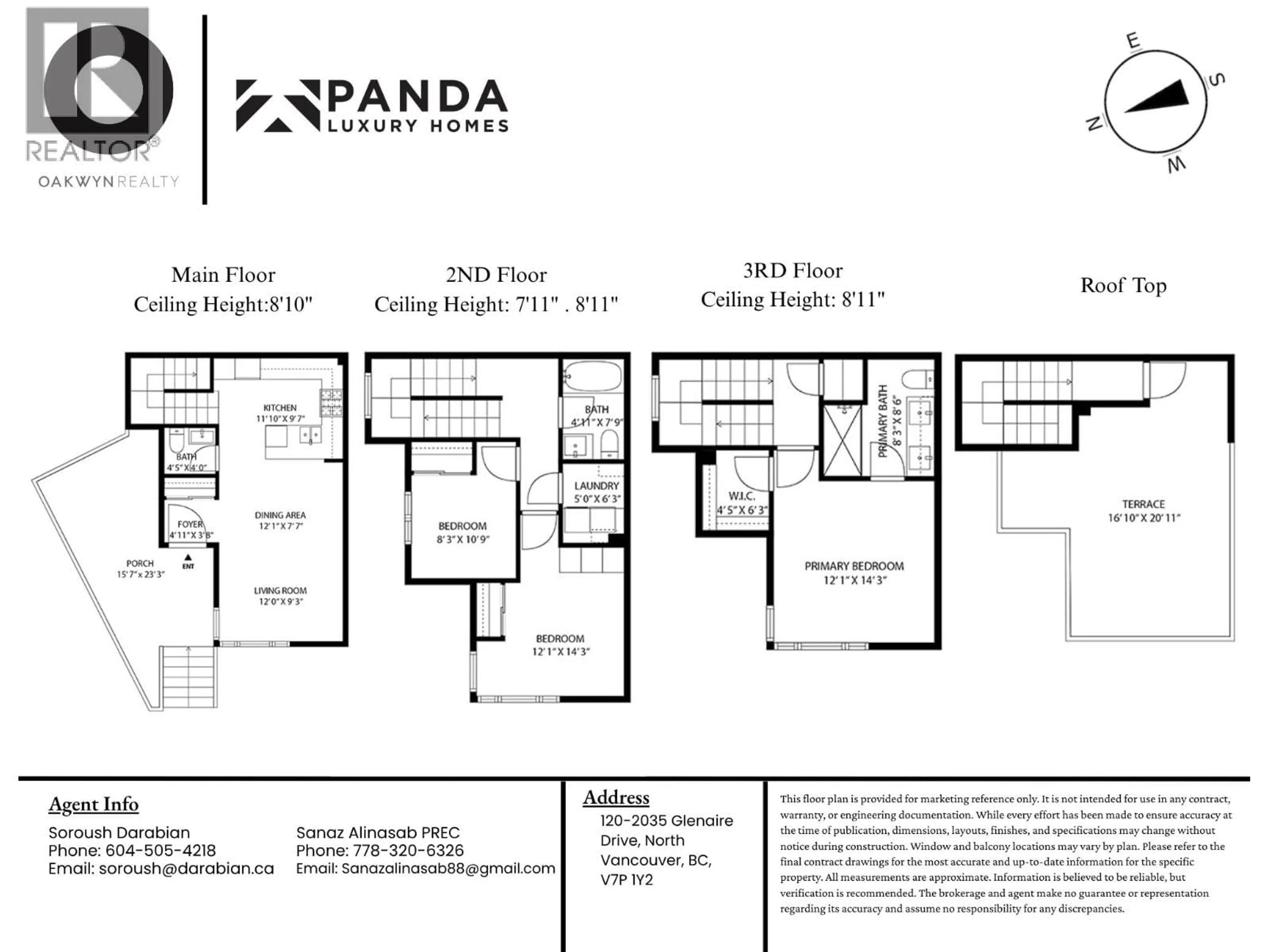 Floor plan for 120 - 2035 GLENAIRE DRIVE, North Vancouver British Columbia V7P1Y2