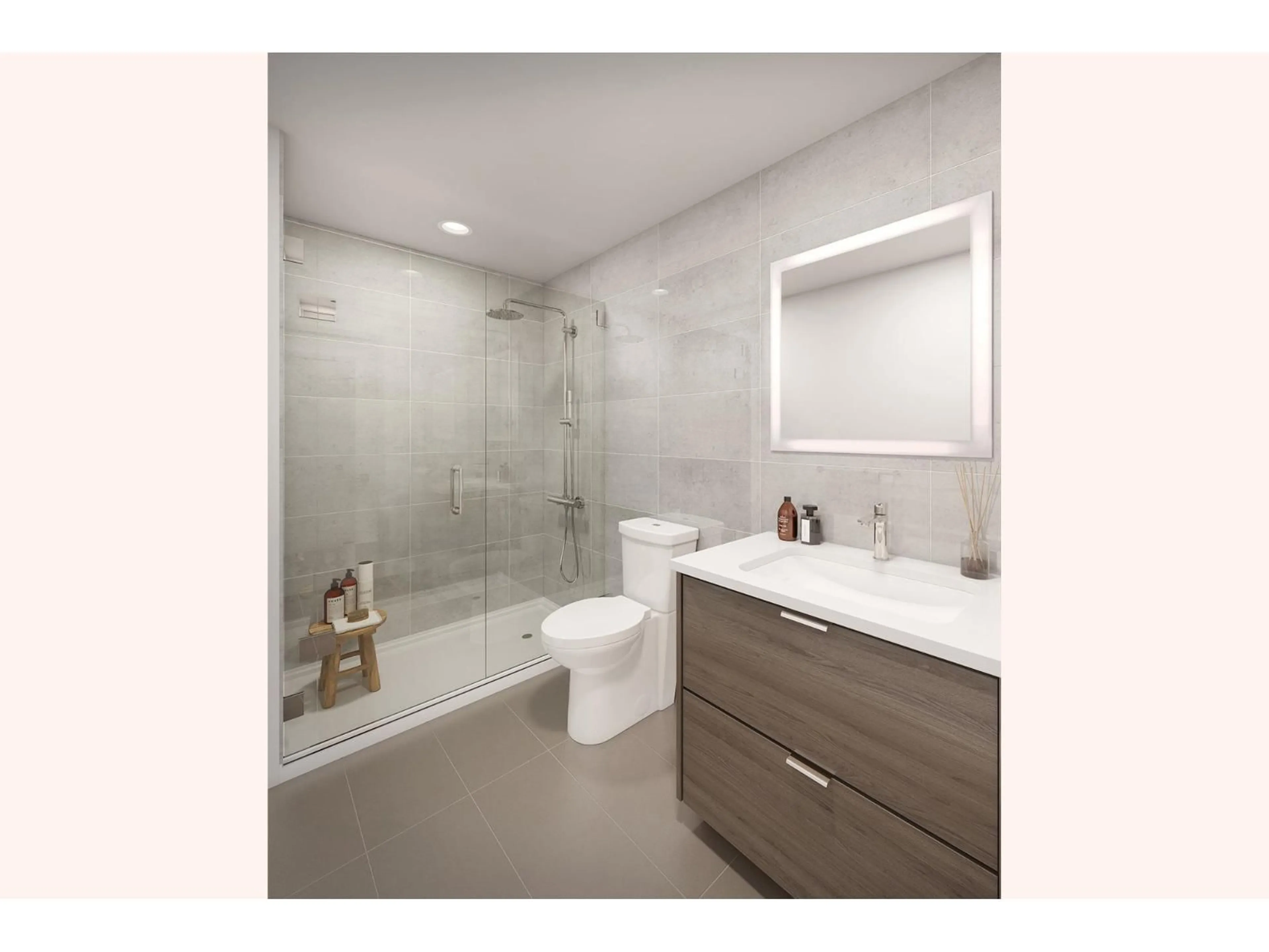 Standard bathroom, ceramic/tile floor for 3002 - 13675 107A AVENUE, Surrey British Columbia V3T0X2