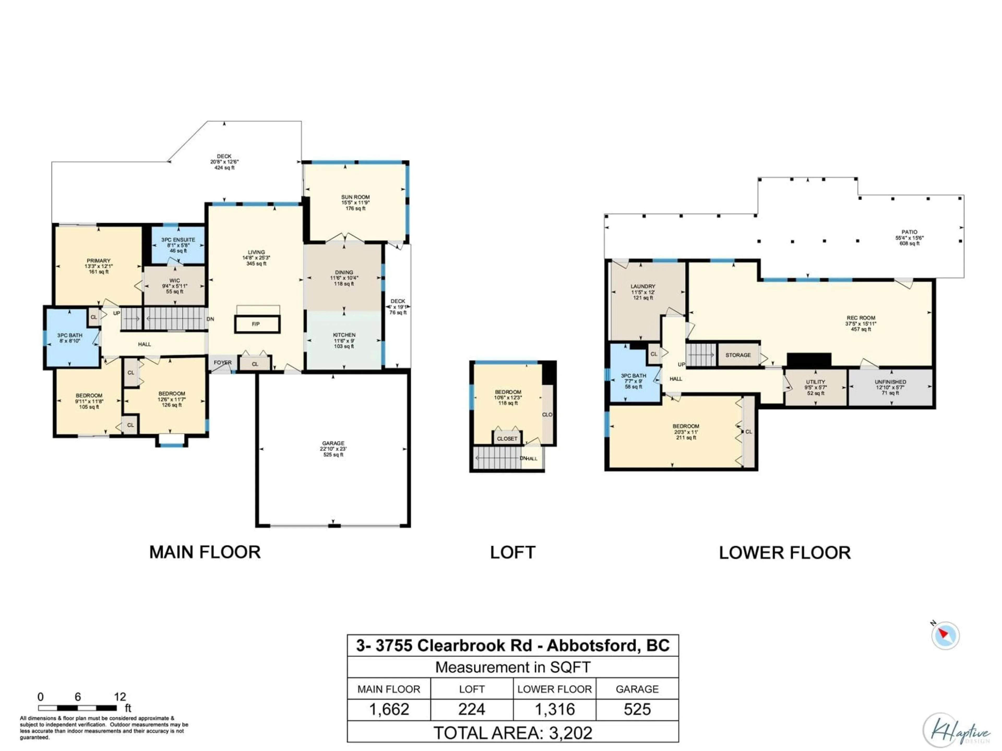 Floor plan for 3 - 3755 CLEARBROOK ROAD, Abbotsford British Columbia V2T5A8