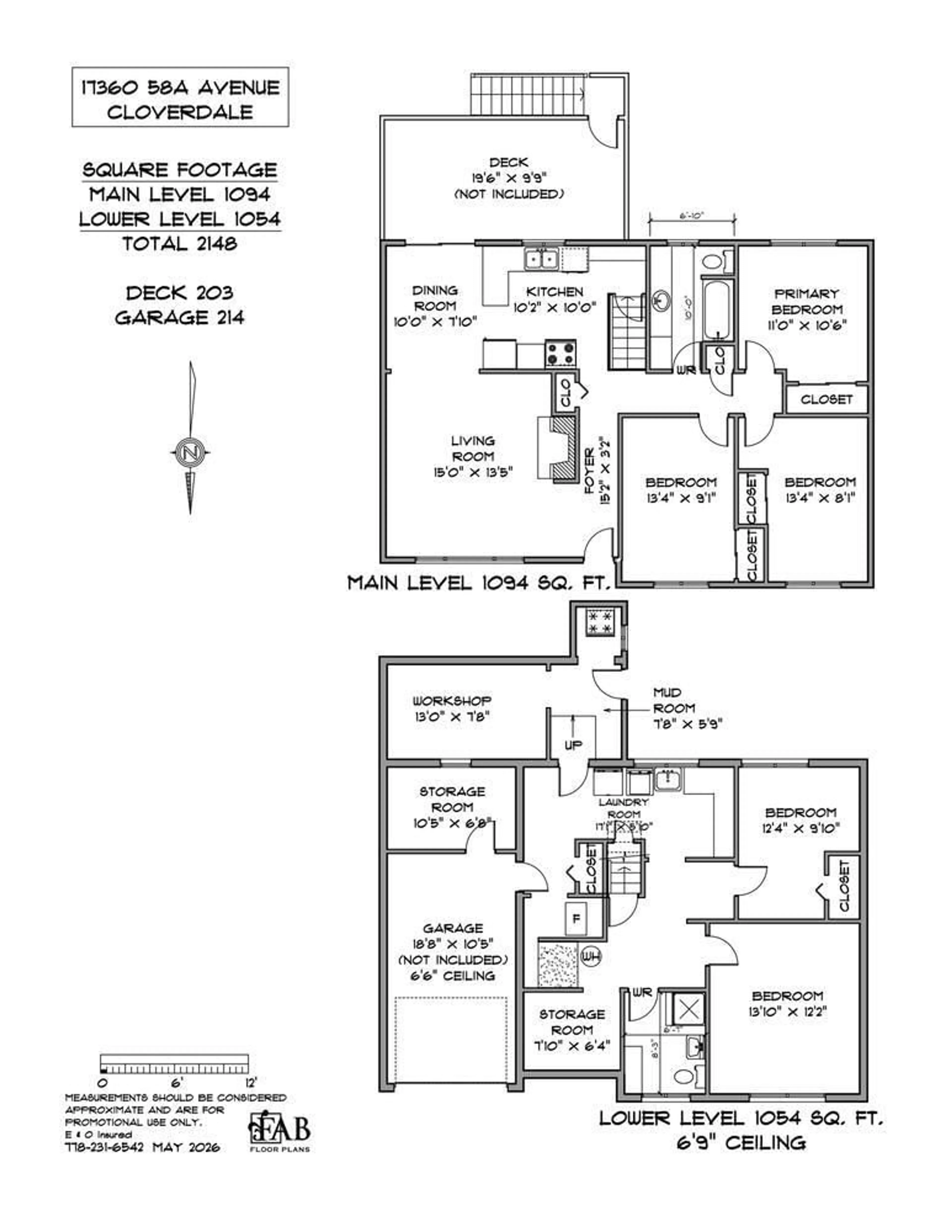 Floor plan for 17360 58A AVENUE, Surrey British Columbia V3S1M8