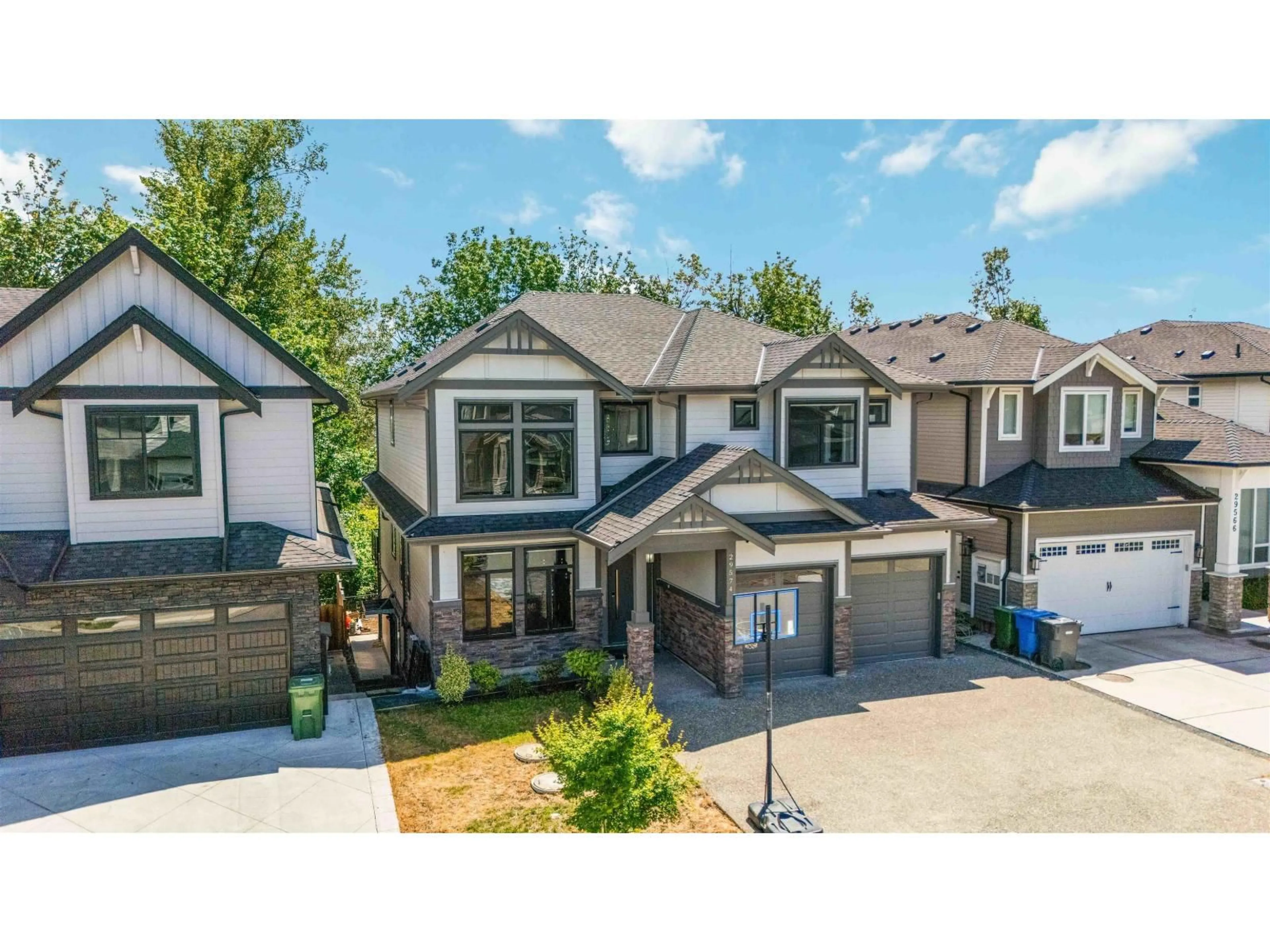 A pic from outside/outdoor area/front of a property/back of a property/a pic from drone, street for 29574 CORVINA COURT, Abbotsford British Columbia V4X0A6