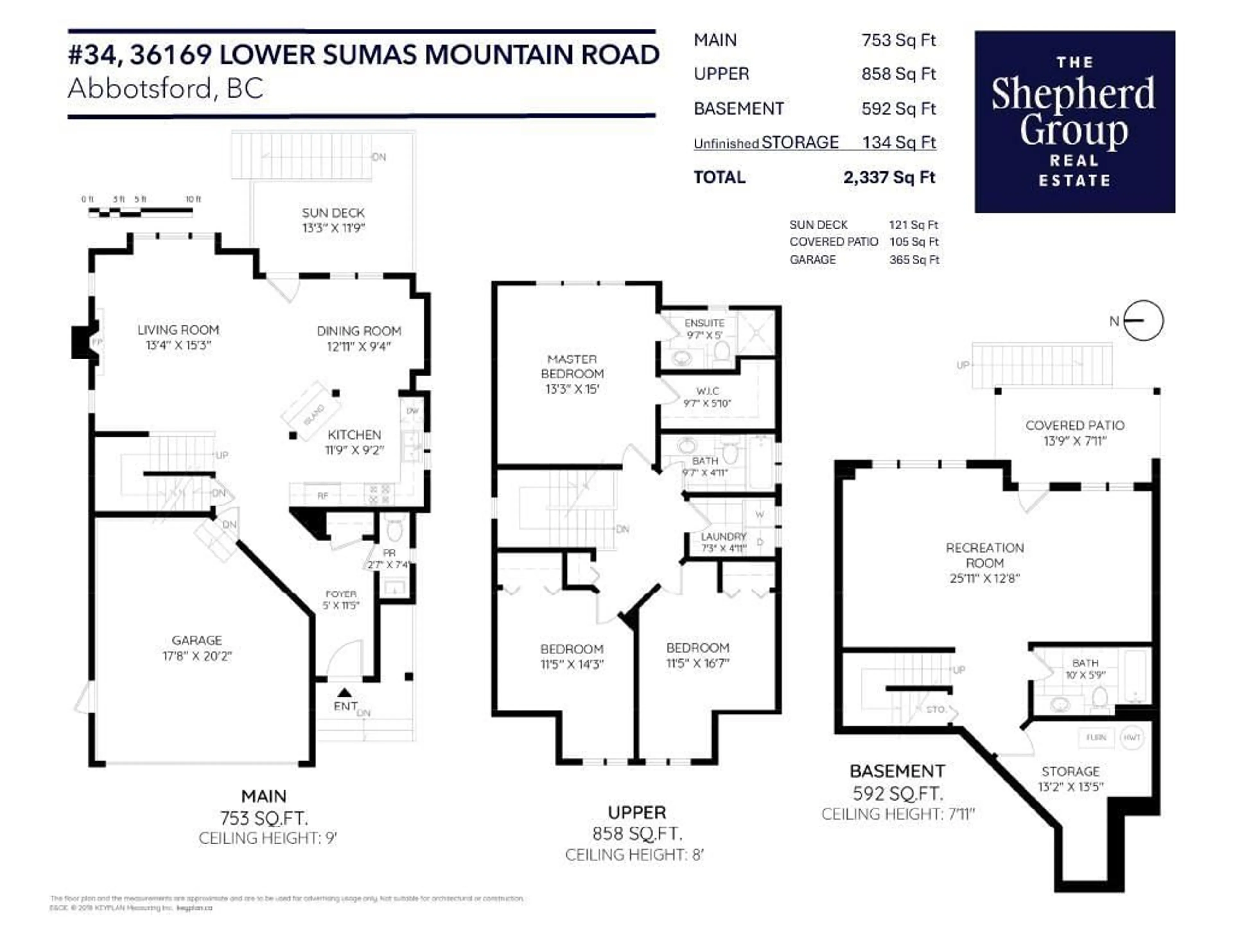 Floor plan for 34 - 36169 LOWER SUMAS MOUNTAIN ROAD, Abbotsford British Columbia V3G0B5
