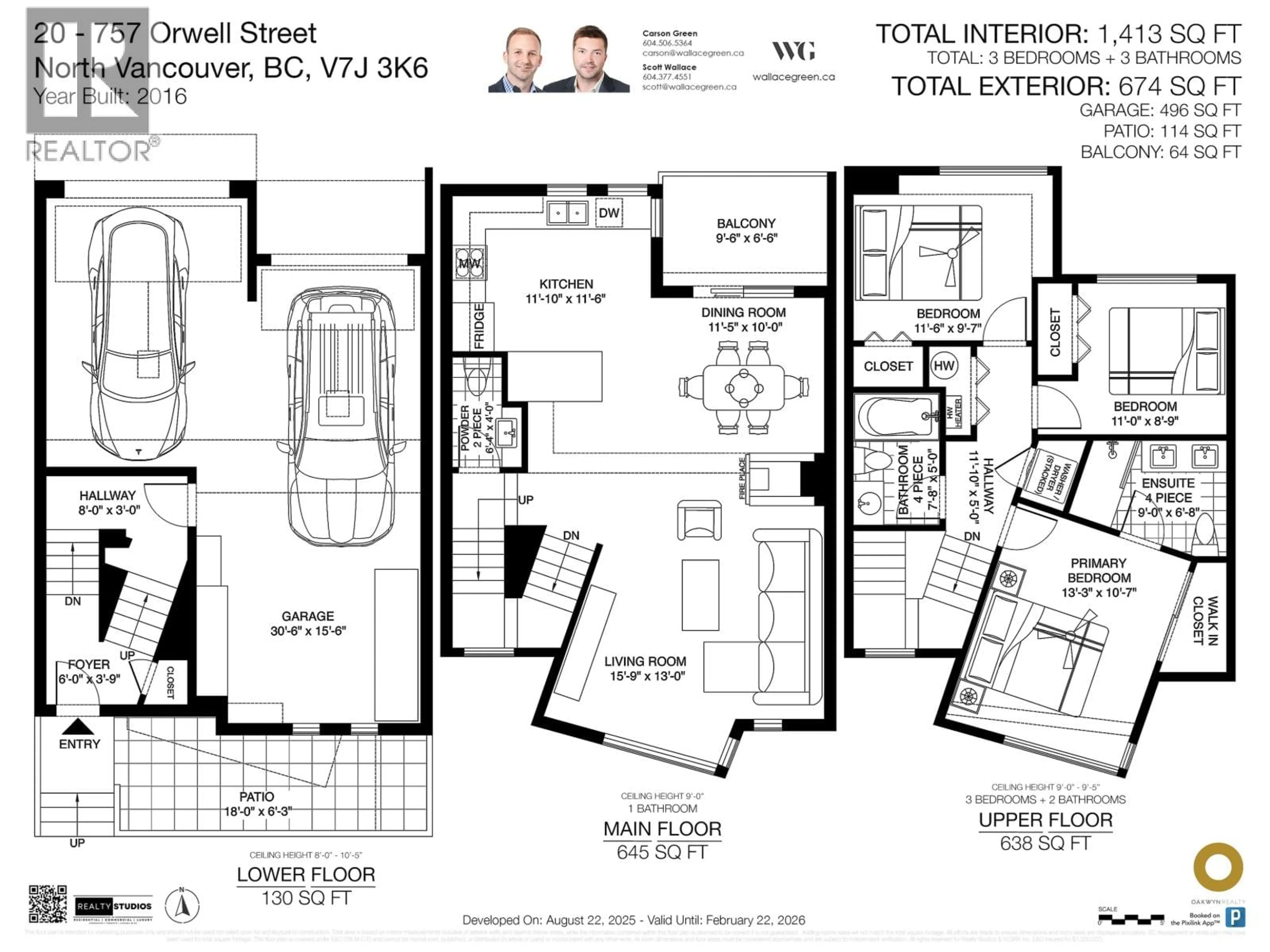 Floor plan for 20 - 757 ORWELL STREET, North Vancouver British Columbia V7J3K6