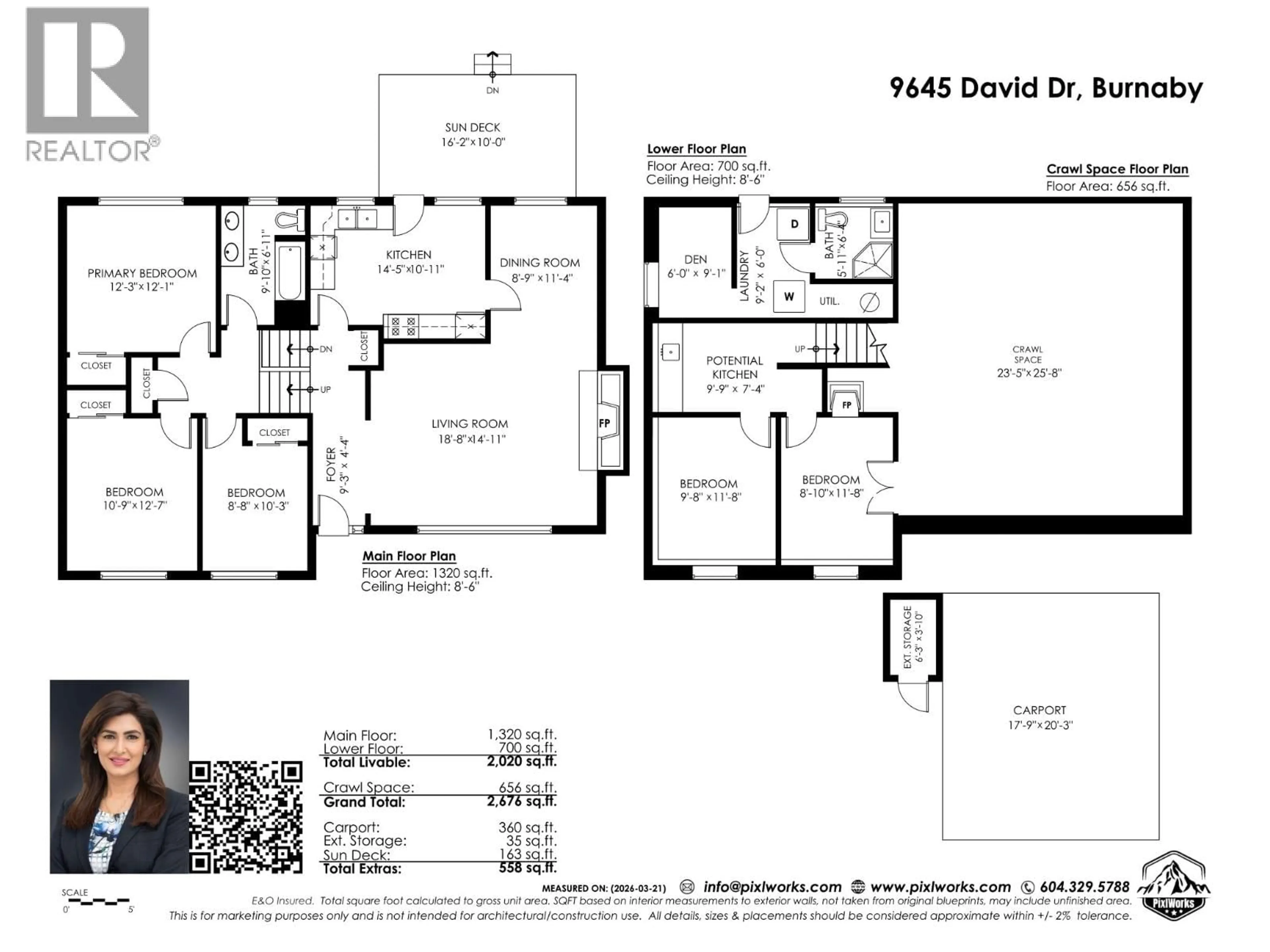 Floor plan for 9645 DAVID DRIVE, Burnaby British Columbia V3J1H2