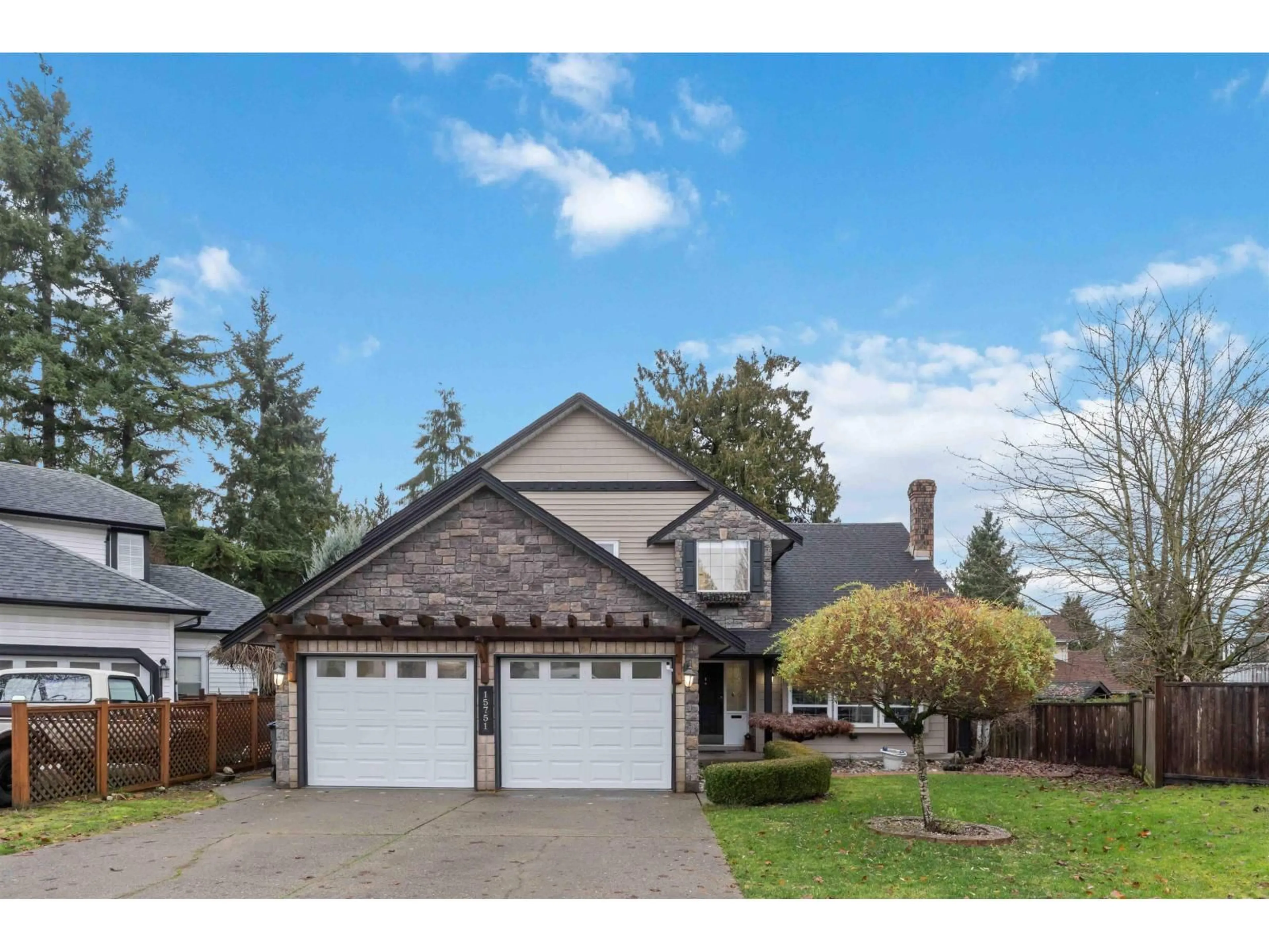 Home with vinyl exterior material, street for 15751 98A AVENUE, Surrey British Columbia V4N2V7