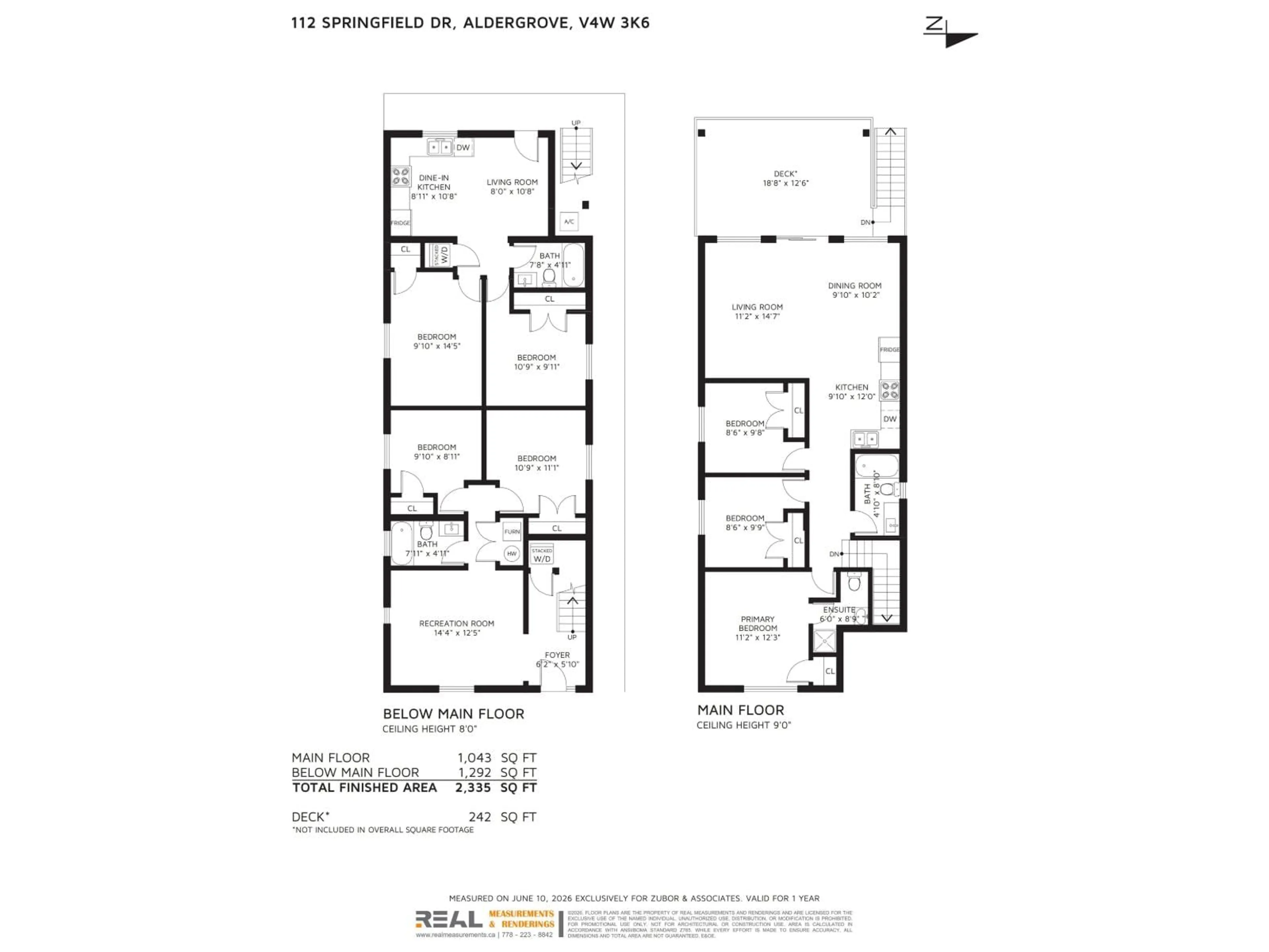Floor plan for 112 SPRINGFIELD DRIVE, Langley British Columbia V4W3K6