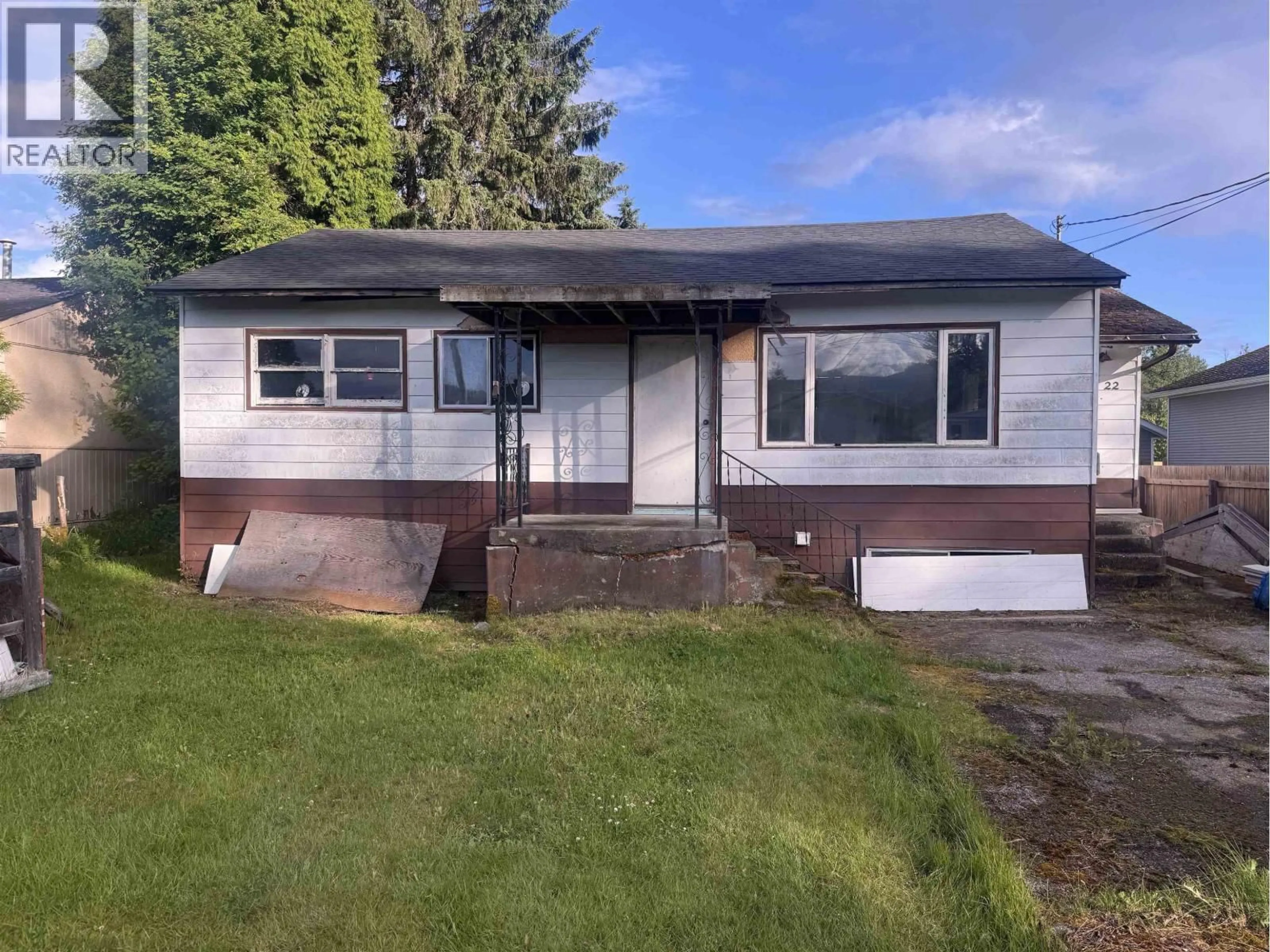 Home with vinyl exterior material, street for 22 LIARD STREET, Kitimat British Columbia V8C2A8