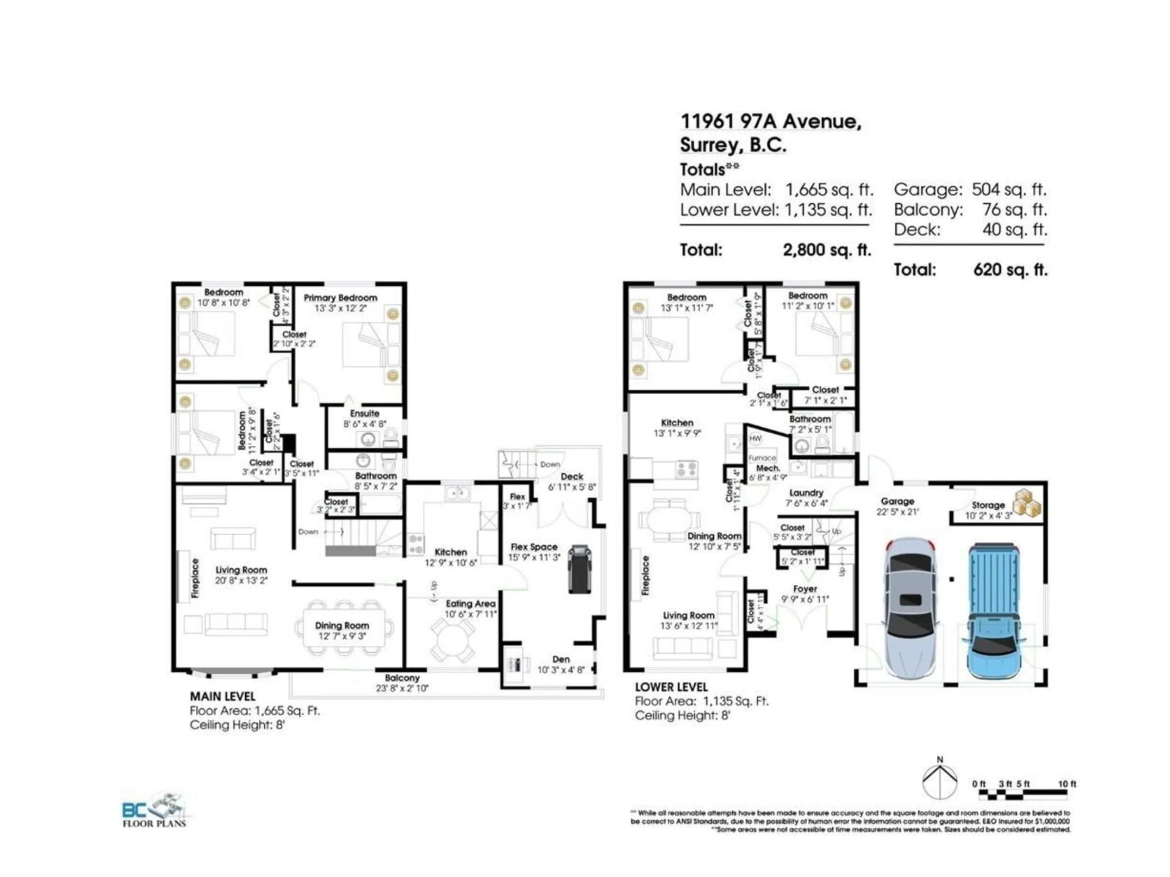 Floor plan for 11961 97A AVENUE, Surrey British Columbia V3V2G9