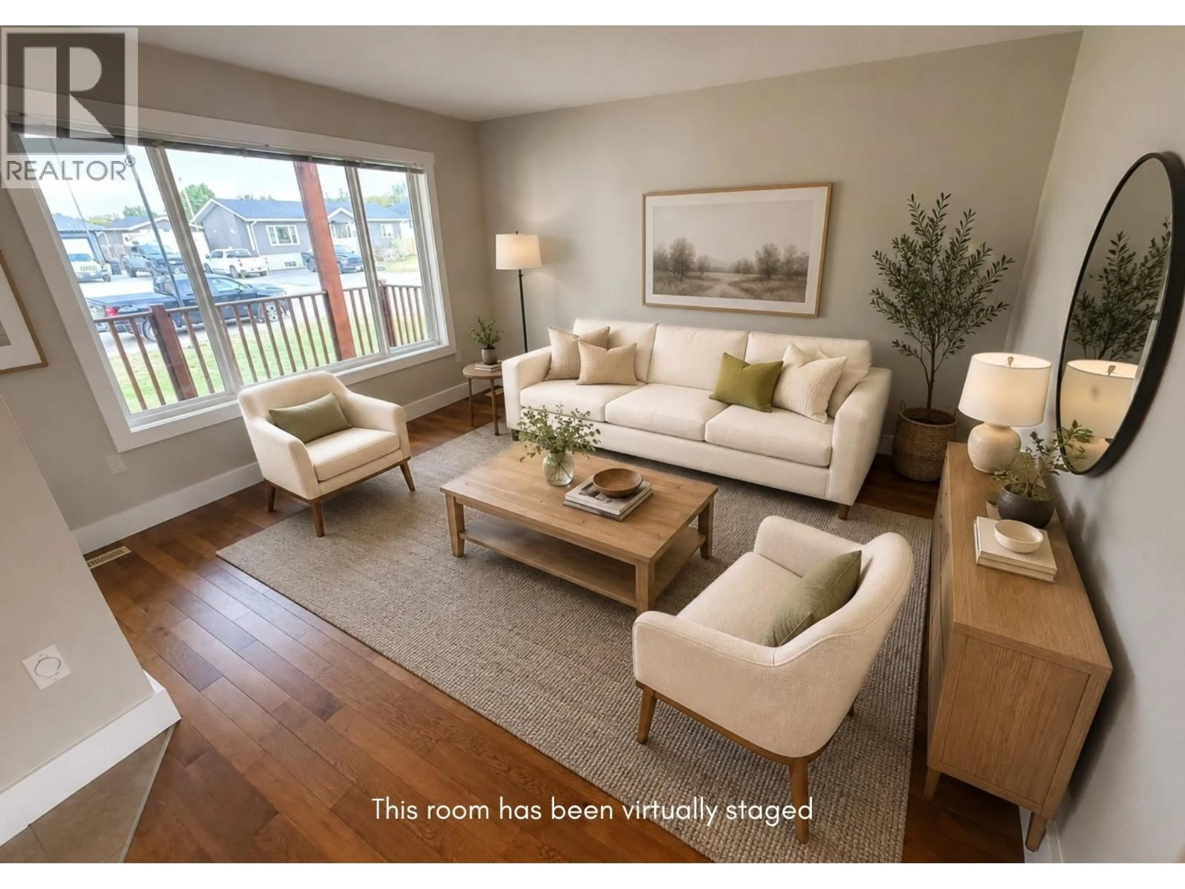 Living room with furniture, wood/laminate floor for 10201 97 STREET, Fort St. John British Columbia V0C2K0