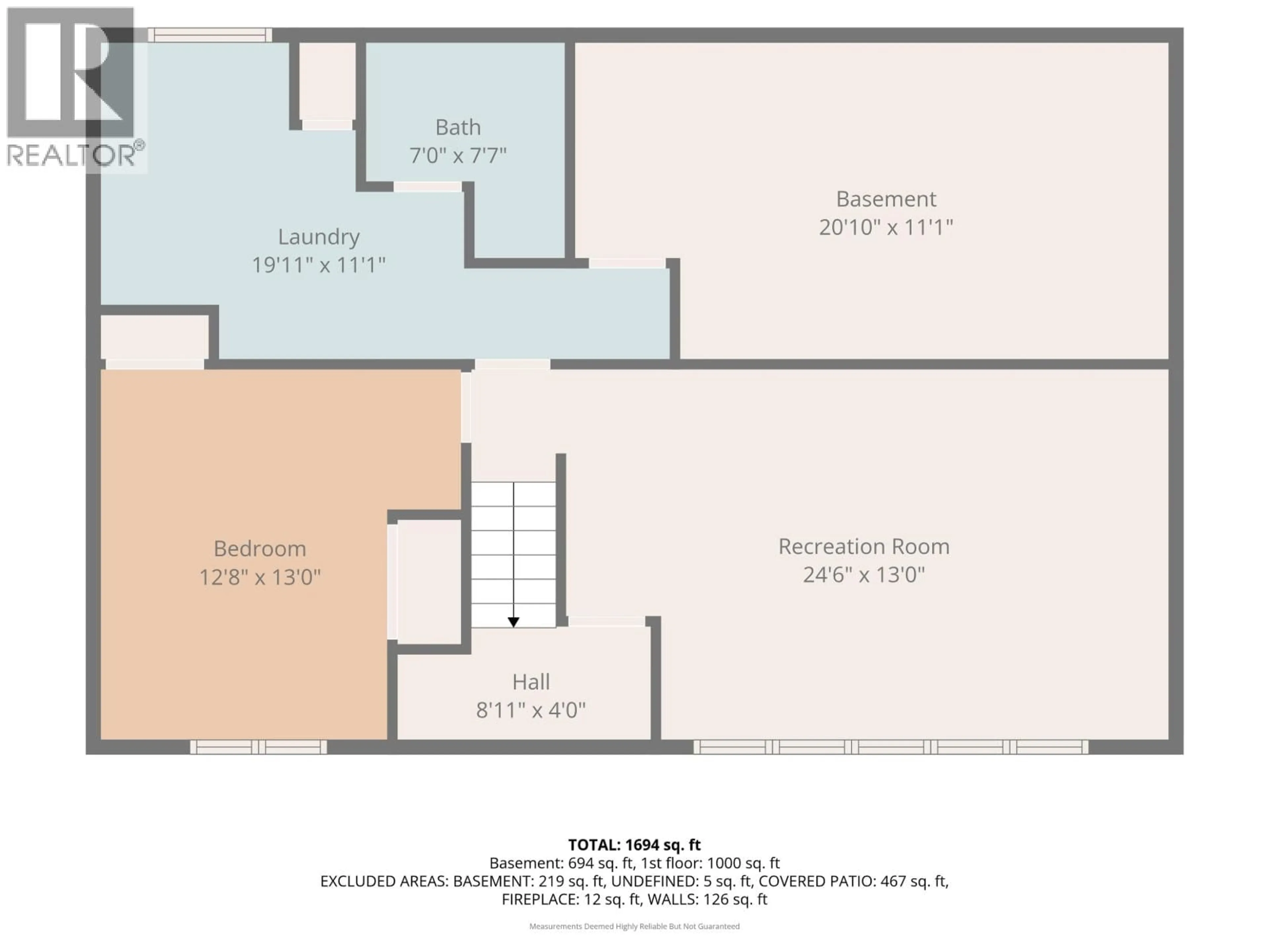 Floor plan for 225 NICHOLSON STREET, Prince George British Columbia V2M3H1