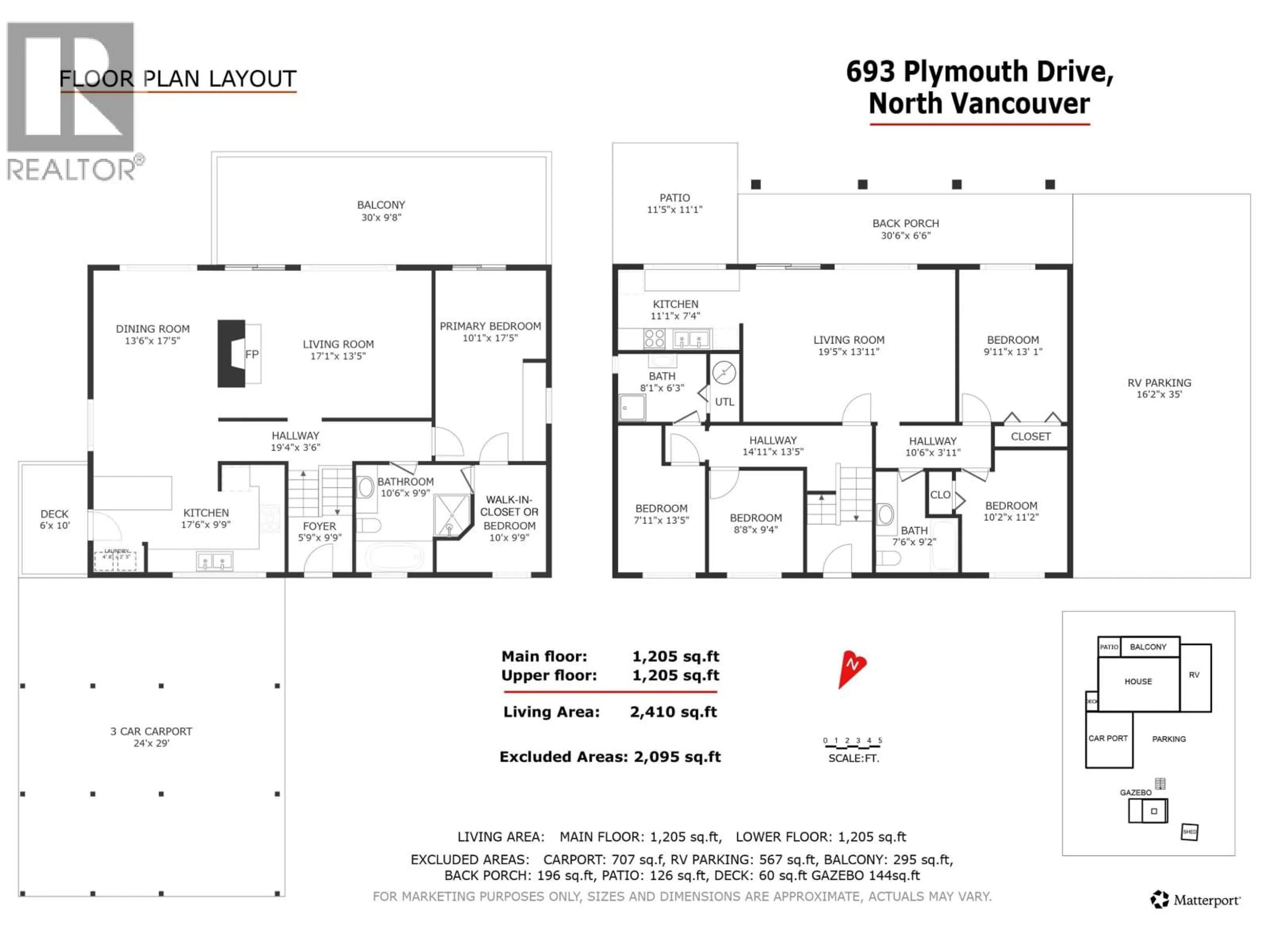 Floor plan for 693 PLYMOUTH DRIVE, North Vancouver British Columbia V7H2H5