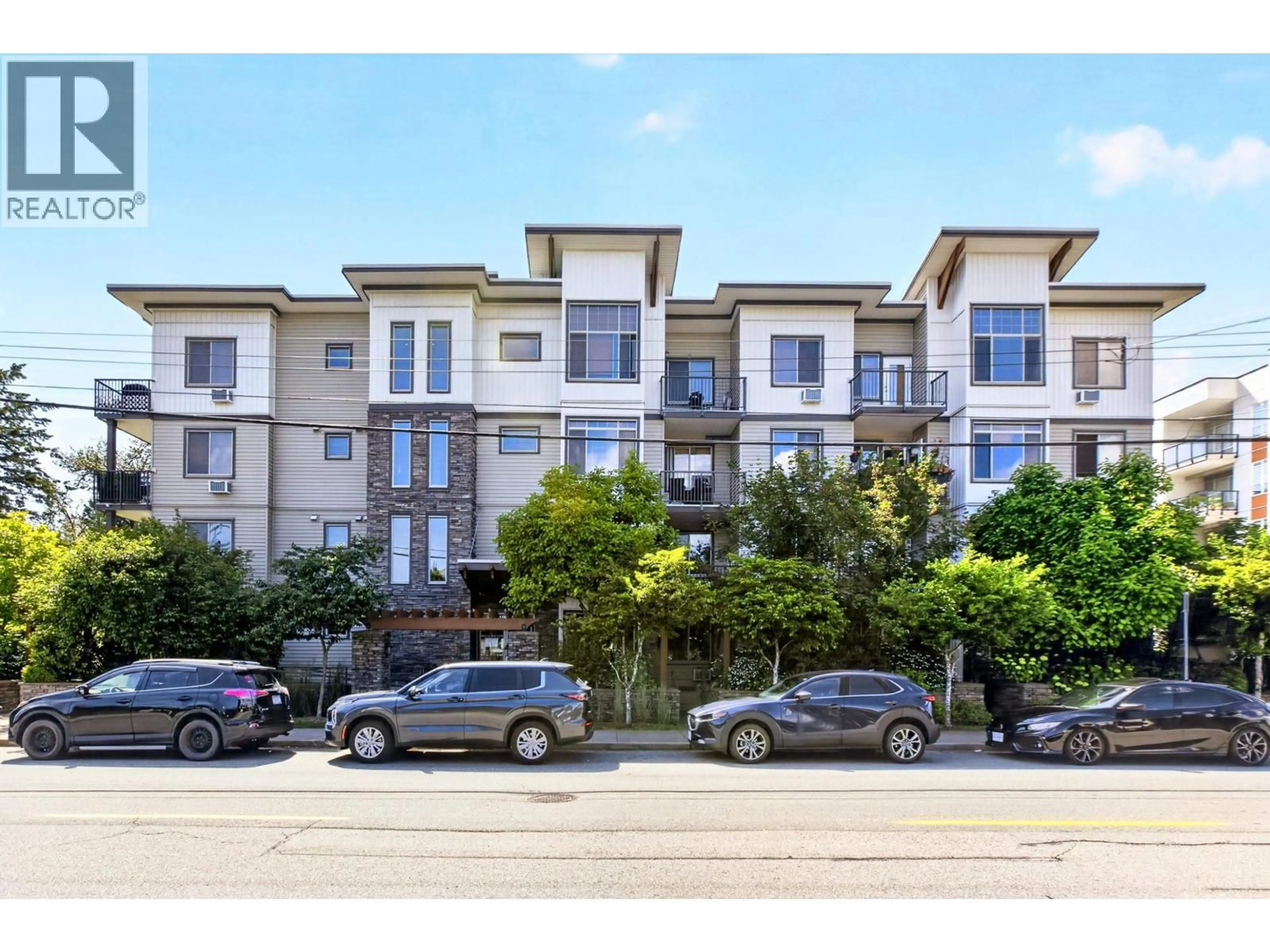 A pic from outside/outdoor area/front of a property/back of a property/a pic from drone, street for 410 - 11887 BURNETT STREET, Maple Ridge British Columbia V2X6P6