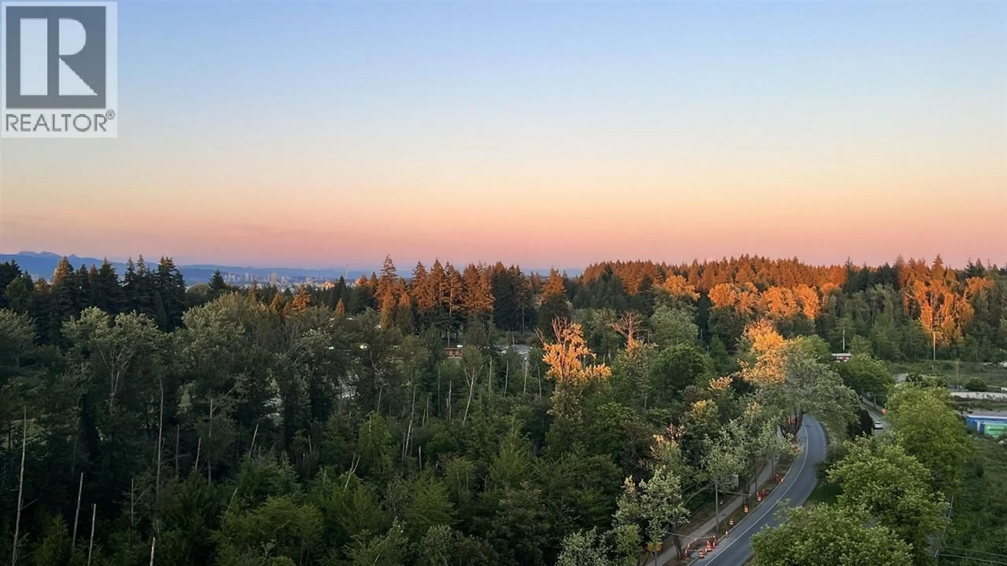 A pic from outside/outdoor area/front of a property/back of a property/a pic from drone, forest/trees view for 1303 - 5410 SHORTCUT ROAD, Vancouver British Columbia V6T0C8