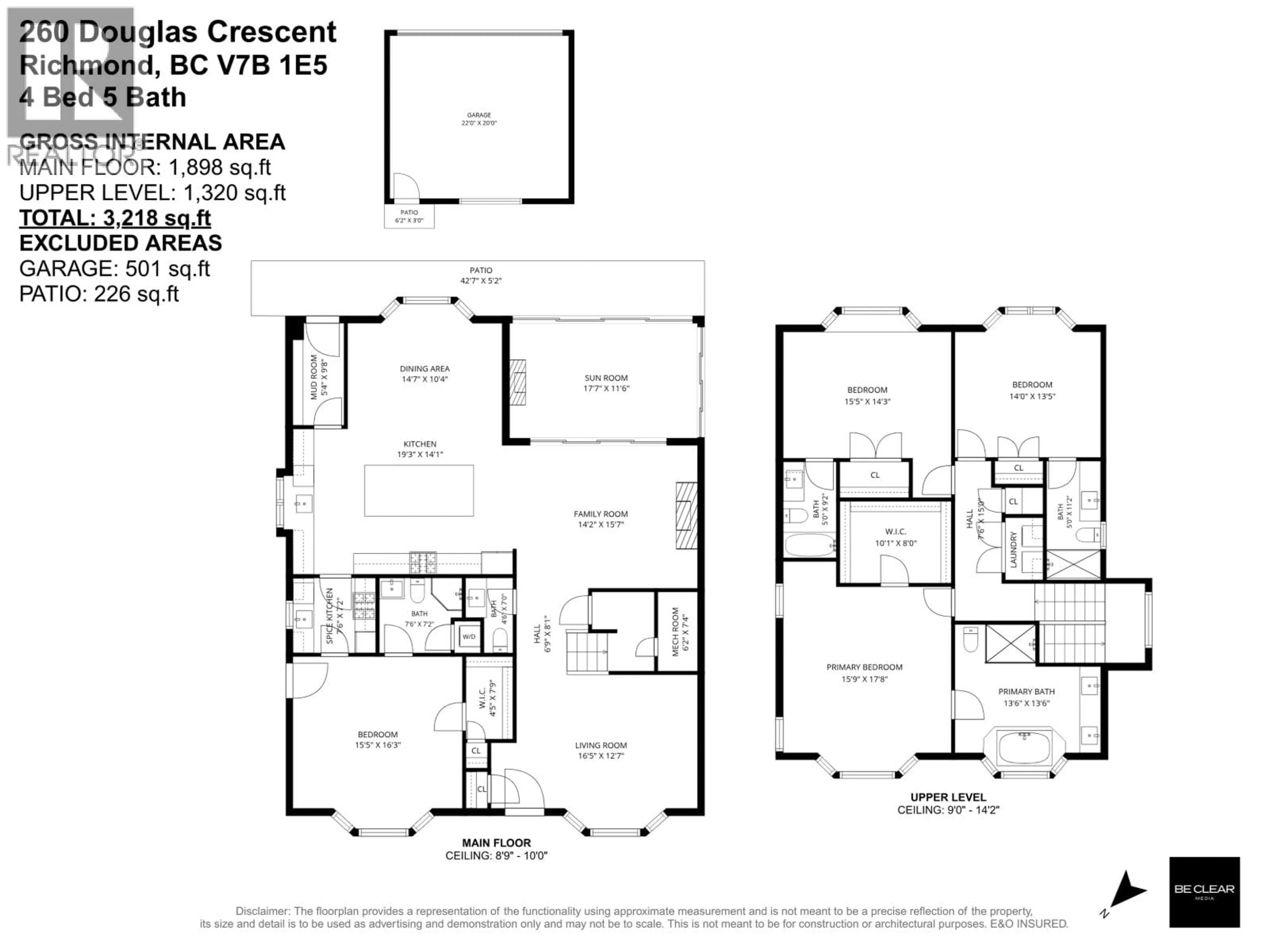 Floor plan for 260 DOUGLAS CRESCENT, Richmond British Columbia V7B1E5