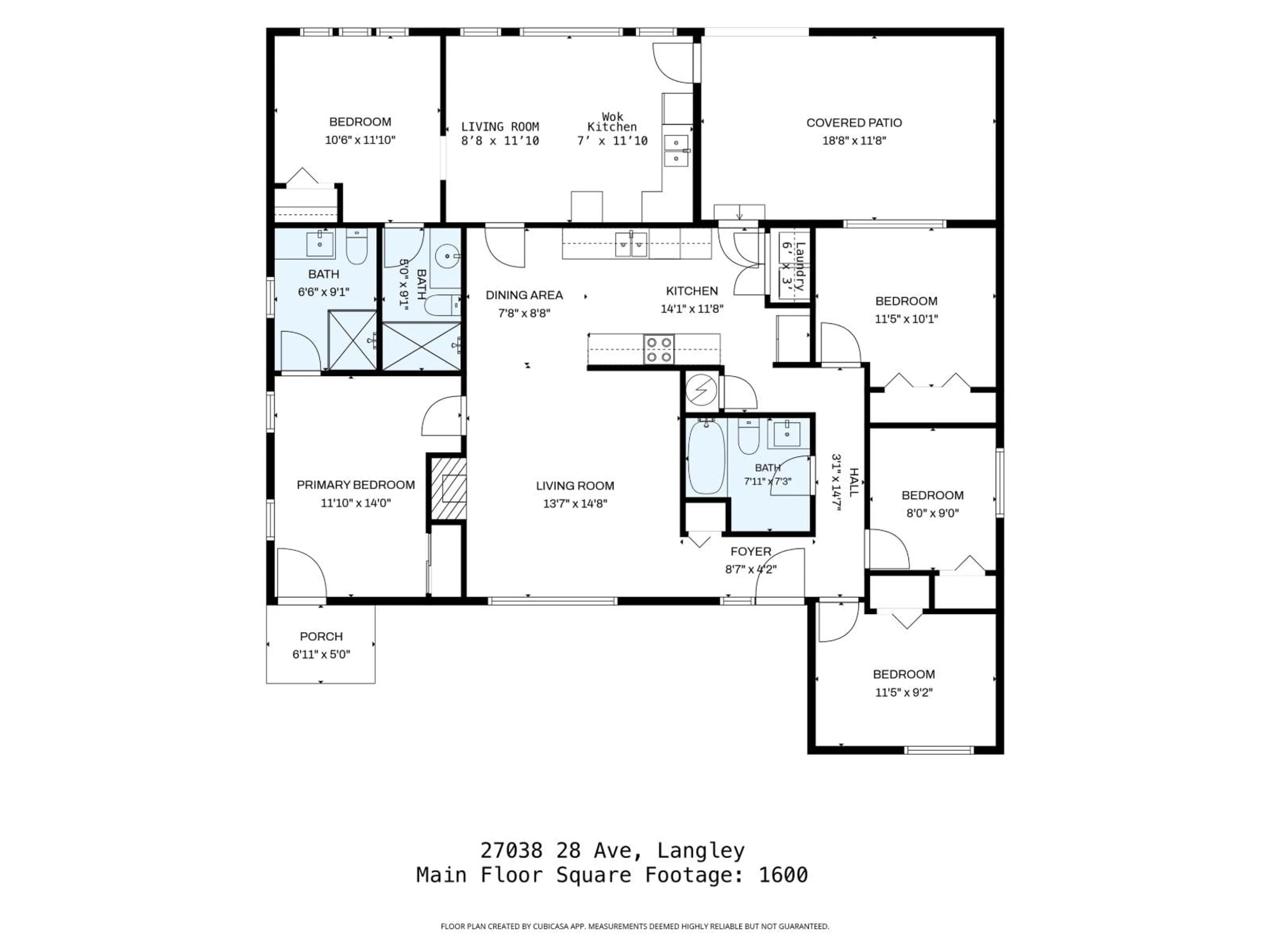 Floor plan for 27036 28 AVENUE, Langley British Columbia V4W3E5