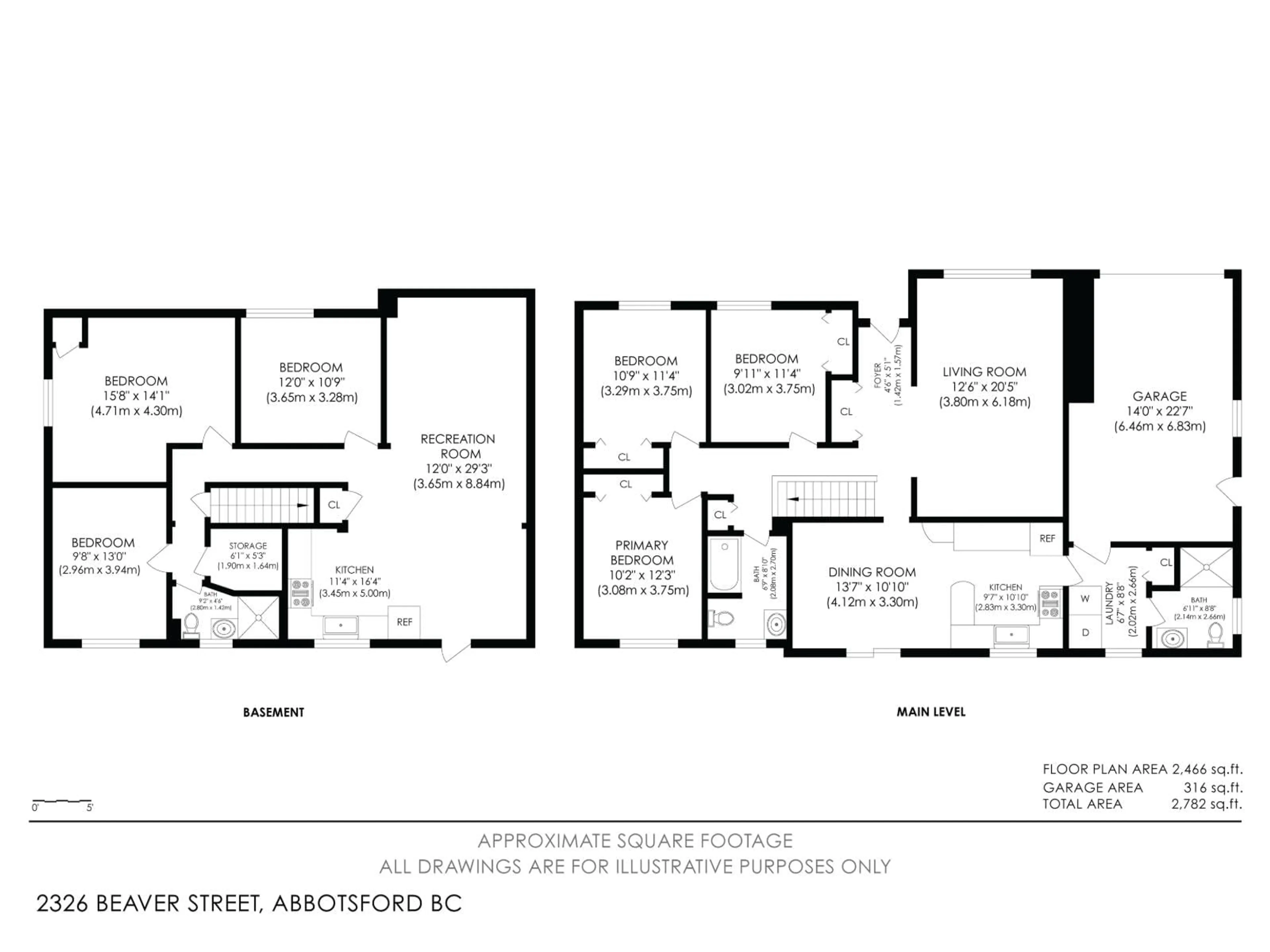 Floor plan for 2326 BEAVER STREET, Abbotsford British Columbia V2T3E1