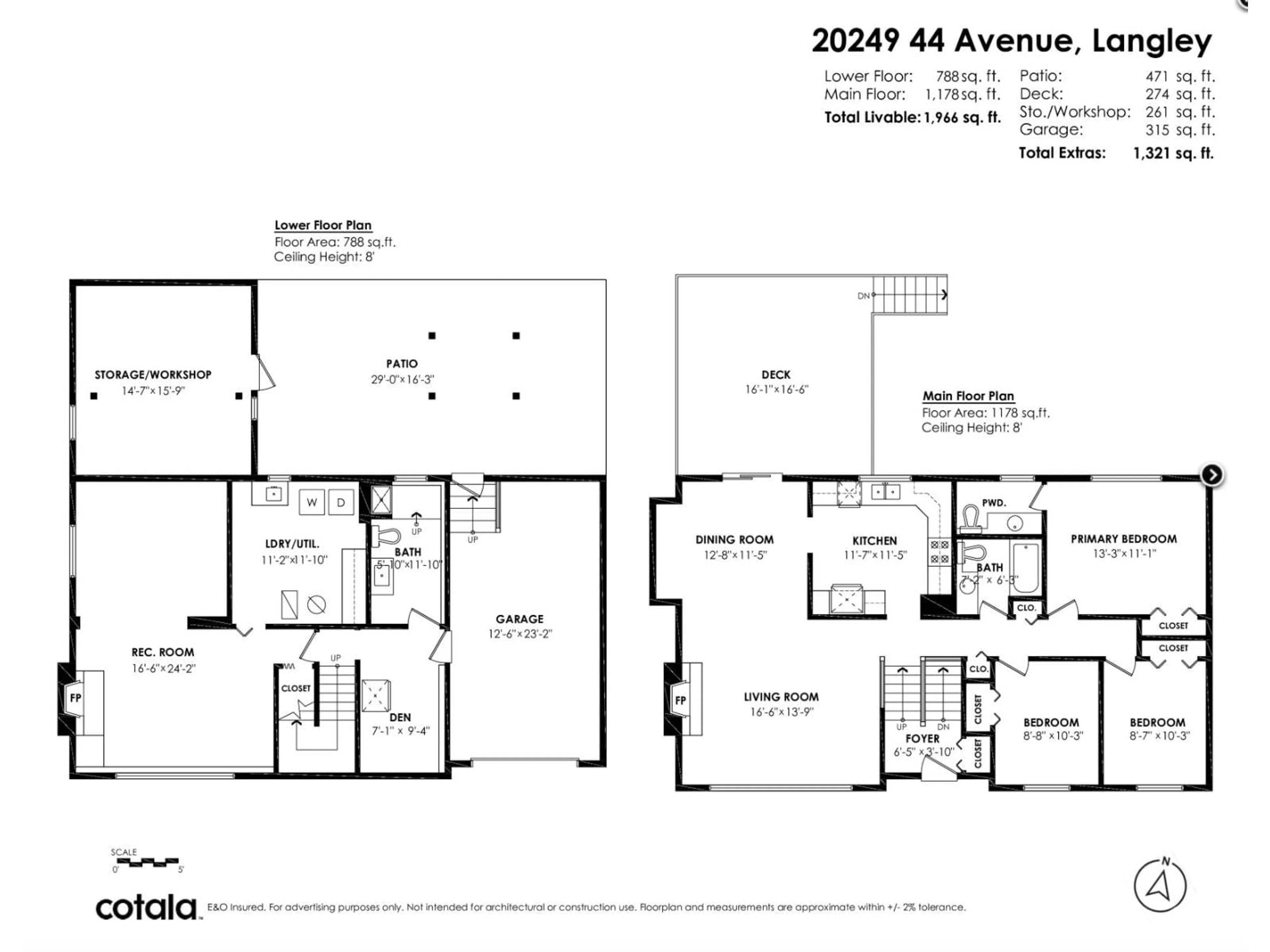 Floor plan for 20249 44 AVENUE, Langley British Columbia V3A6L9